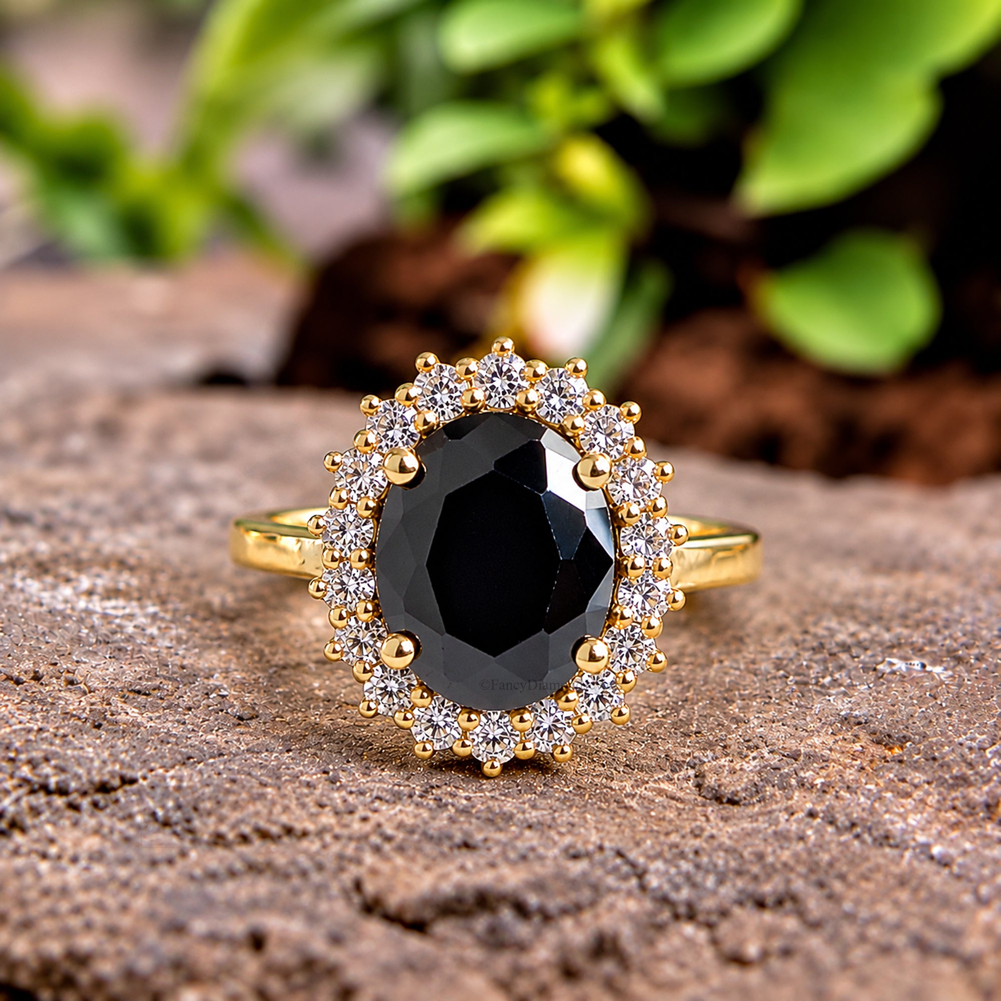 Oval Shape Engagement Ring With Round Side Stone, Oval CZ Wedding Ring For Women, Travel Ring, Promise Ring, Dainty Anniversary Gift FD606