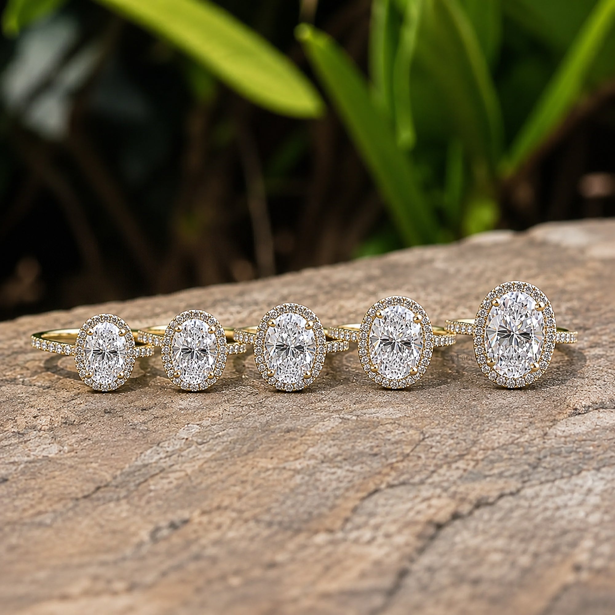Oval Cut Diamond engagement ring 12mm 10mm 9mm 8mm 7mm stone ring Silver ring Promise ring Simulant ring Halo ring Gift for her FD317
