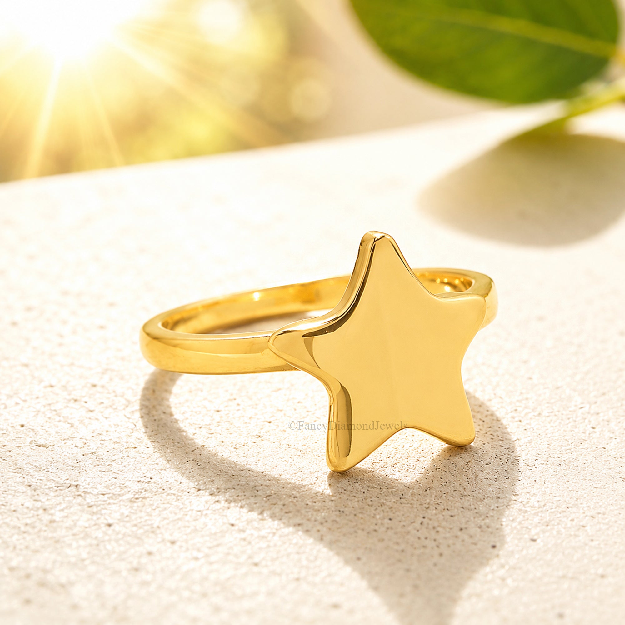 Handmade Sterling Silver Star Ring, Boho Fidget Jewelry, Minimalist Celestial Jewelry, Wedding Band For Bridal Matching Ring For Women FD573