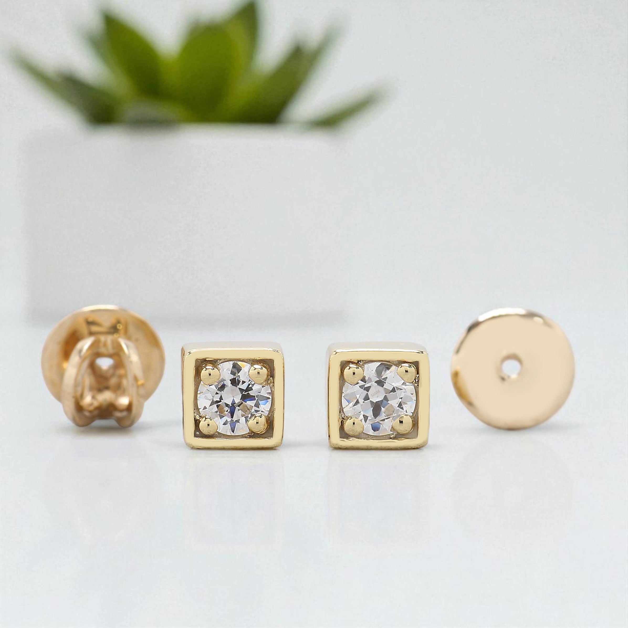0.75 Ct Round White Diamond Earring Round Brilliant Shape Earring Prong Earring Engagement Earring Earlobe Earrings Gift For Her KD1001