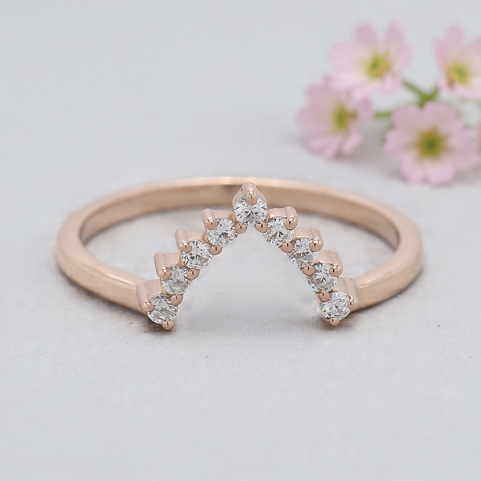 Pear Cut Salt And Pepper Diamond Ring 1.02 Ct 7.95 MM Pear Diamond Ring 14K Rose Gold Silver Pear Engagement Ring Set Gift For Her KDL3002