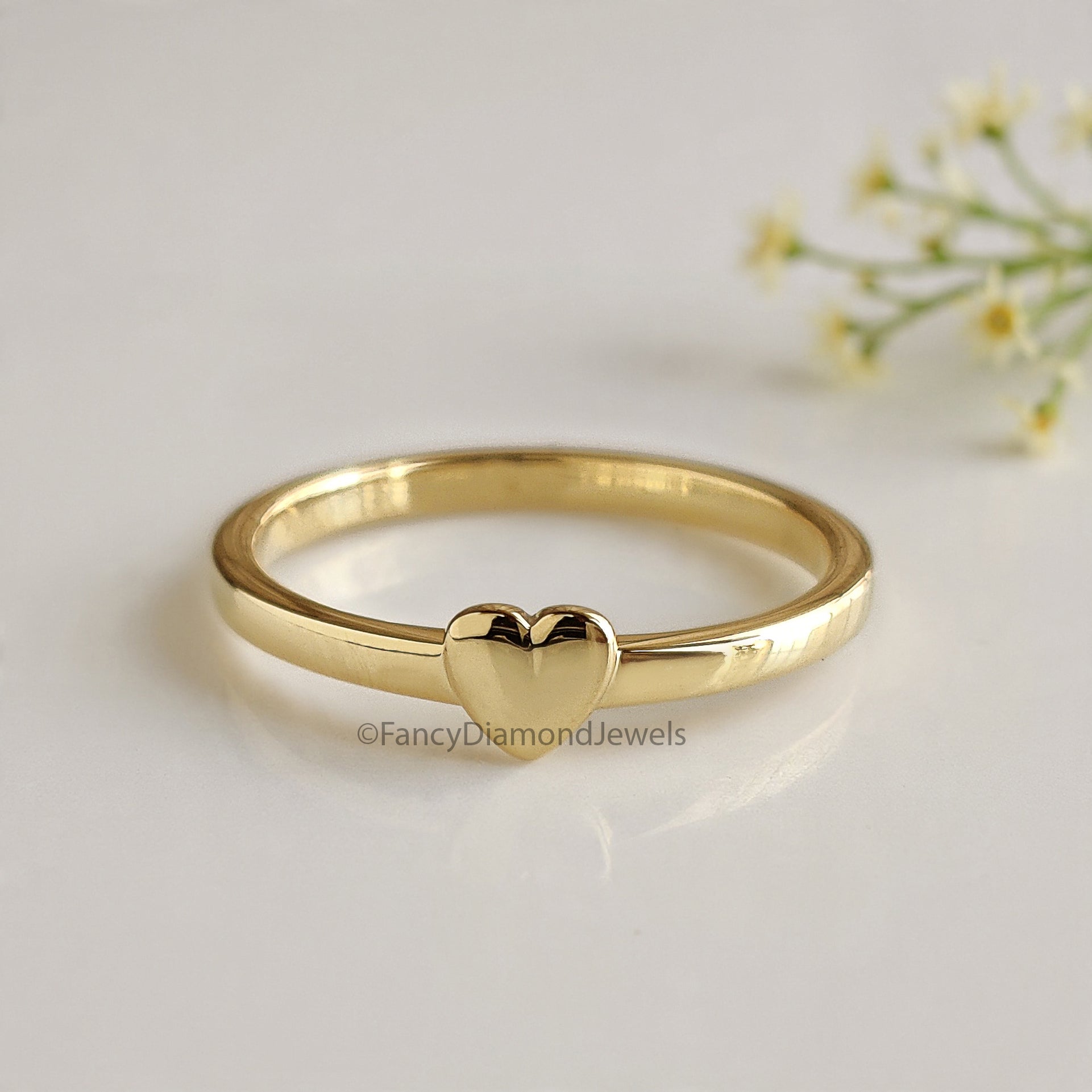 Matching His and Hers Heart Couple Band Set Silver Promise Bands For Couples Wedding Bands Simple Wedding matching anniversary Band FD521