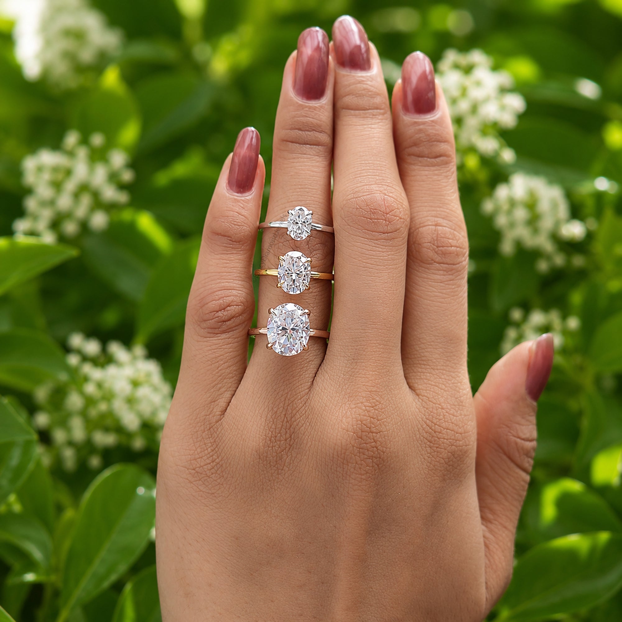 Oval Moissanite Engagement Ring for Women, Solitaire Wedding Ring, Anniversary Gift for Her, Proposal Ring, Minimalist Bridal Jewelry FD06