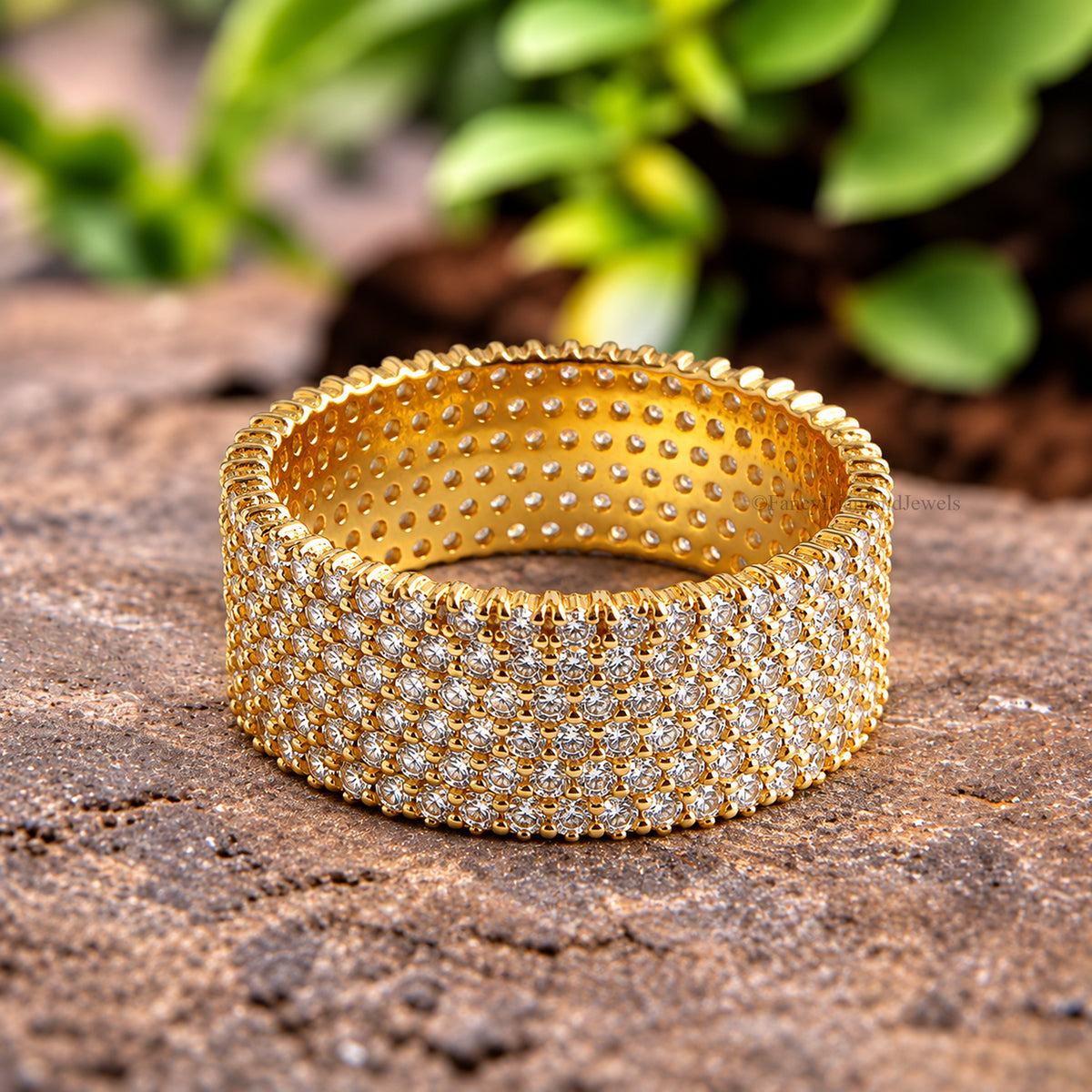 Dainty Solid Gold Round Moissanite Stacking Band, 10K Gold Stackable Promise Band, Minimalist Statement Band, Anniversary Gift for Her FD613