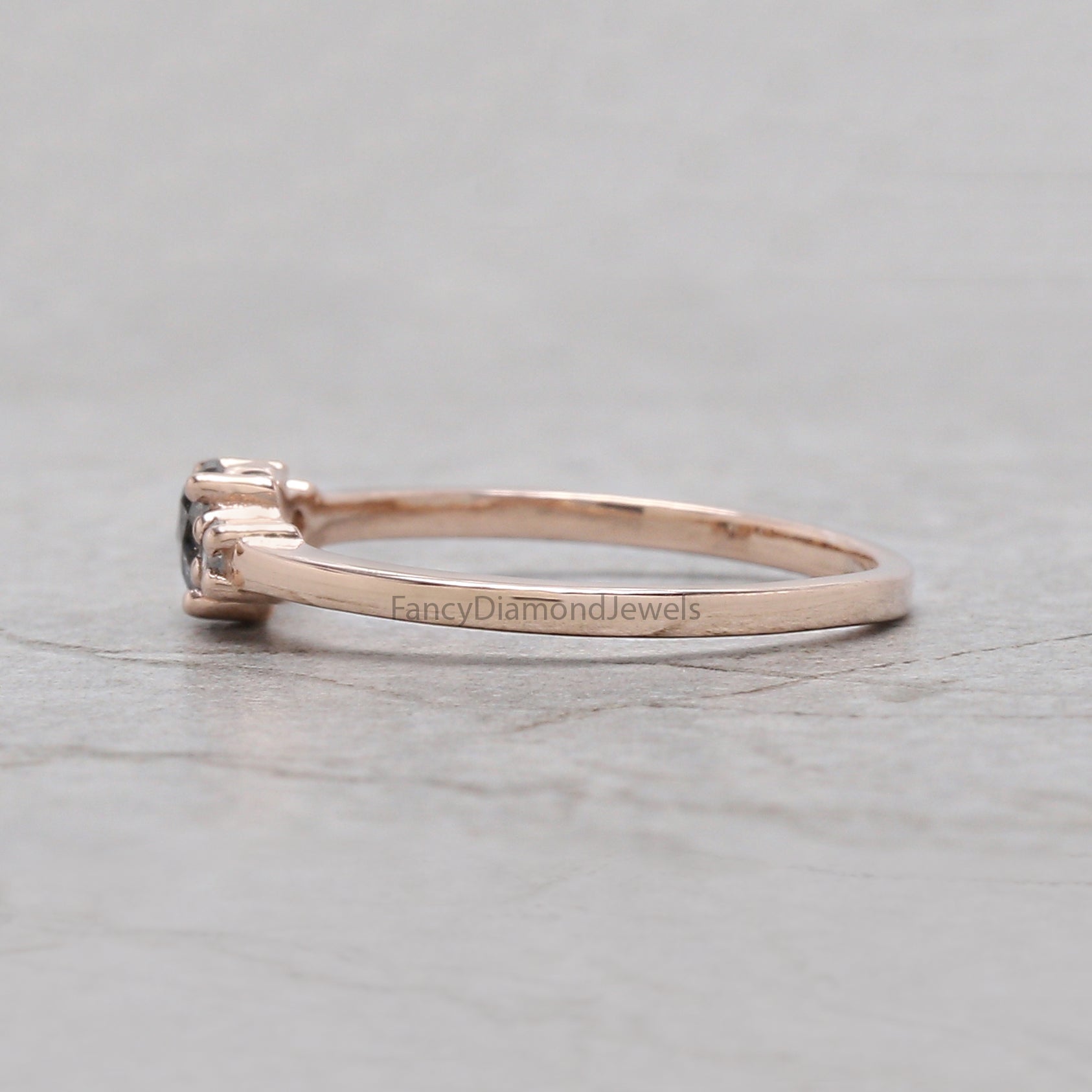 Oval Salt And Pepper Diamond Ring, Salt And Pepper Oval Diamond Engagement Ring, Oval Diamond Ring, Oval Cut Ring, Oval Shape Ring, KD1162