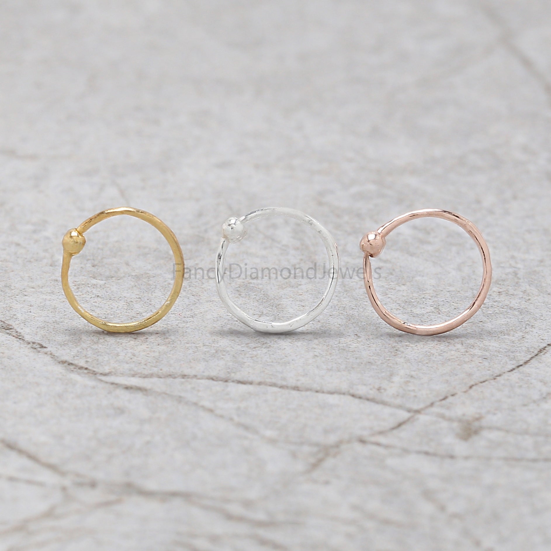 Nose Ring, Studs, Hoop Ring, Nose Ring Hoop, Nose Stud, Rose Gold Nose Ring, Gold Nose Ring, Plain Nose Stud, Plain Nose Ring, KD1172