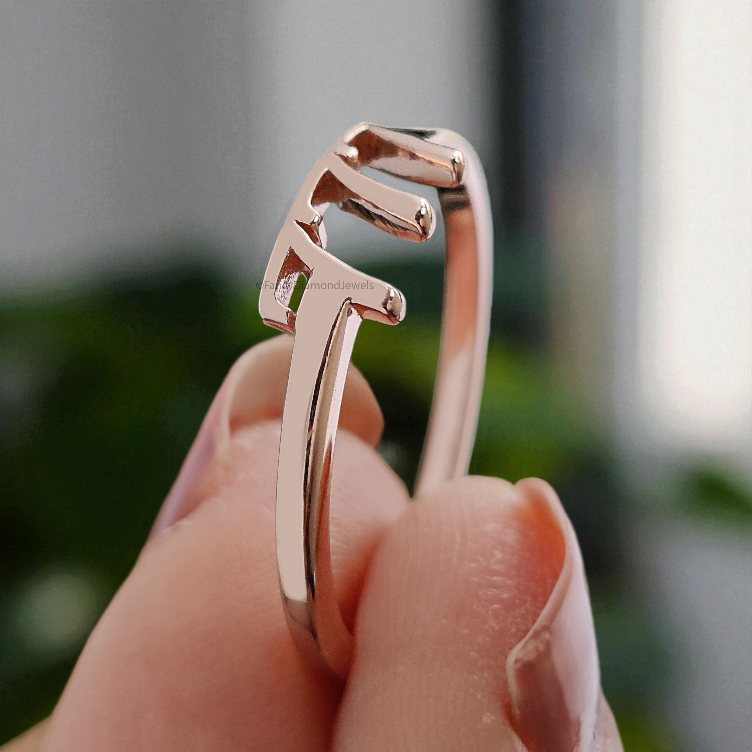 Angel Number Ring with Free Numerology Reading Report Lo Shu Grid Name Compatibility Custom Lucky Number 111 777 888 Gold Silver Ring FD394