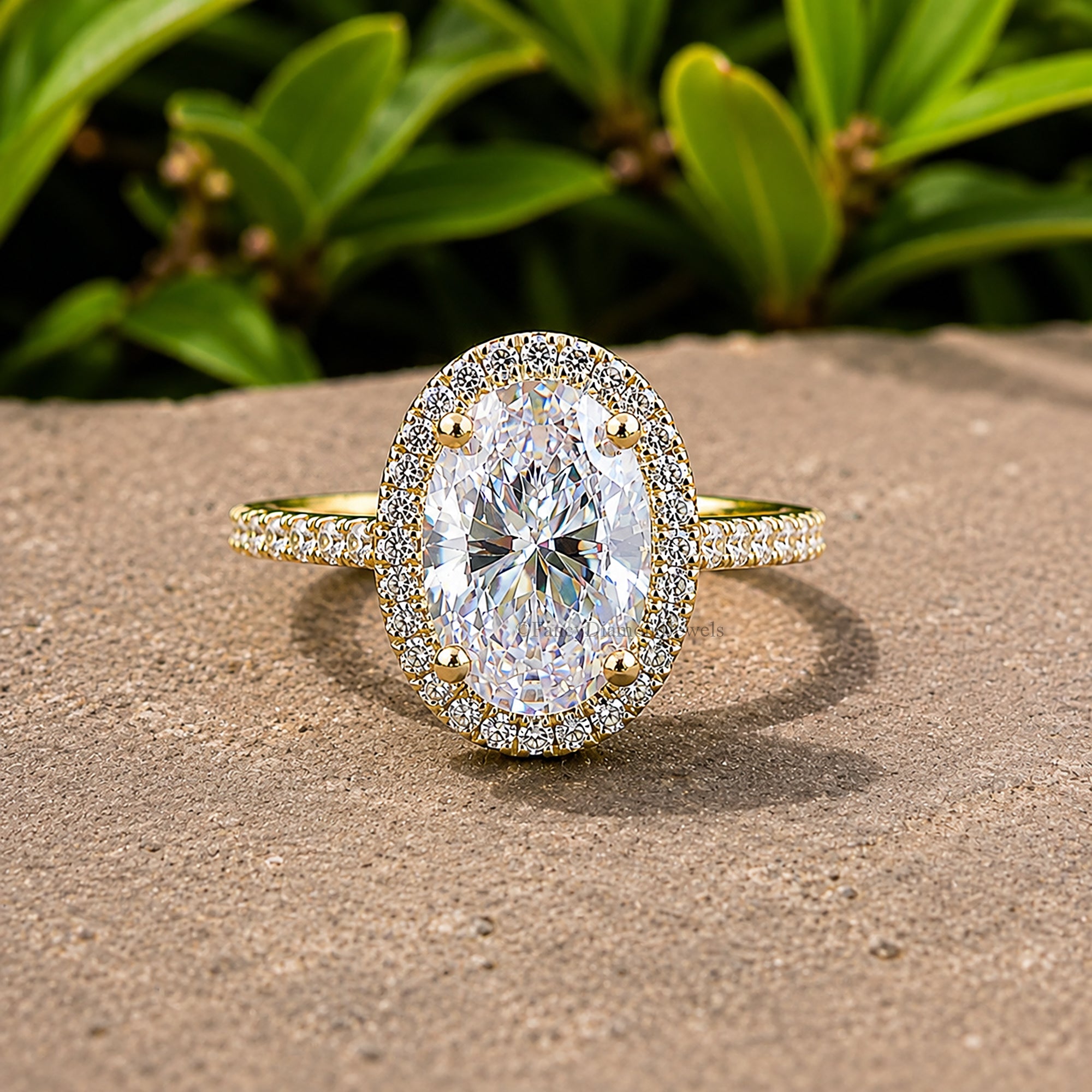 Oval Cut Diamond engagement ring 12mm 10mm 9mm 8mm 7mm stone ring Silver ring Promise ring Simulant ring Halo ring Gift for her FD317
