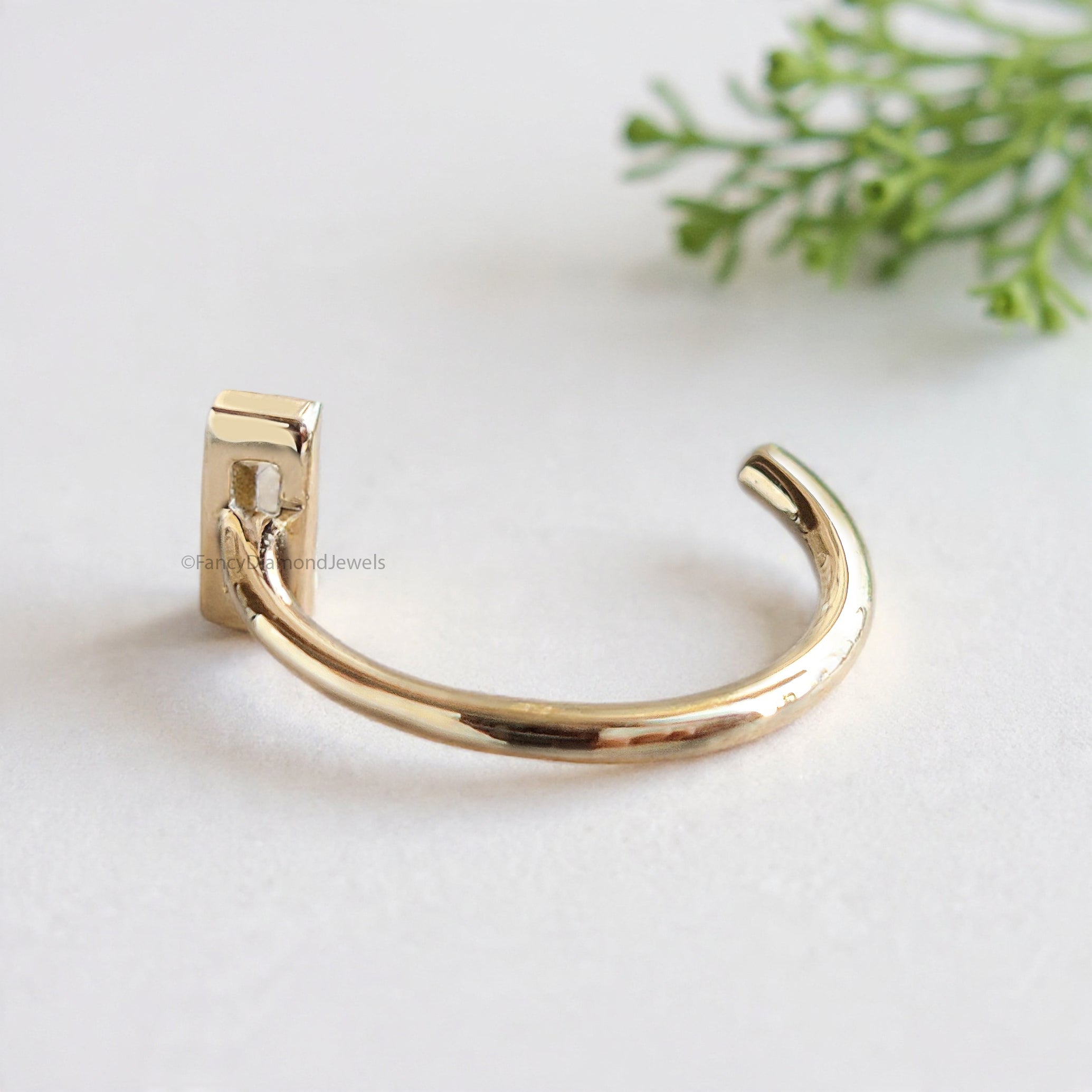 Tiny Baguette Hoops Earring Open Hoop Earrings Baguette Diamond Earrings Minimalist Earrings Classic and beautifully matched Earrings FD478