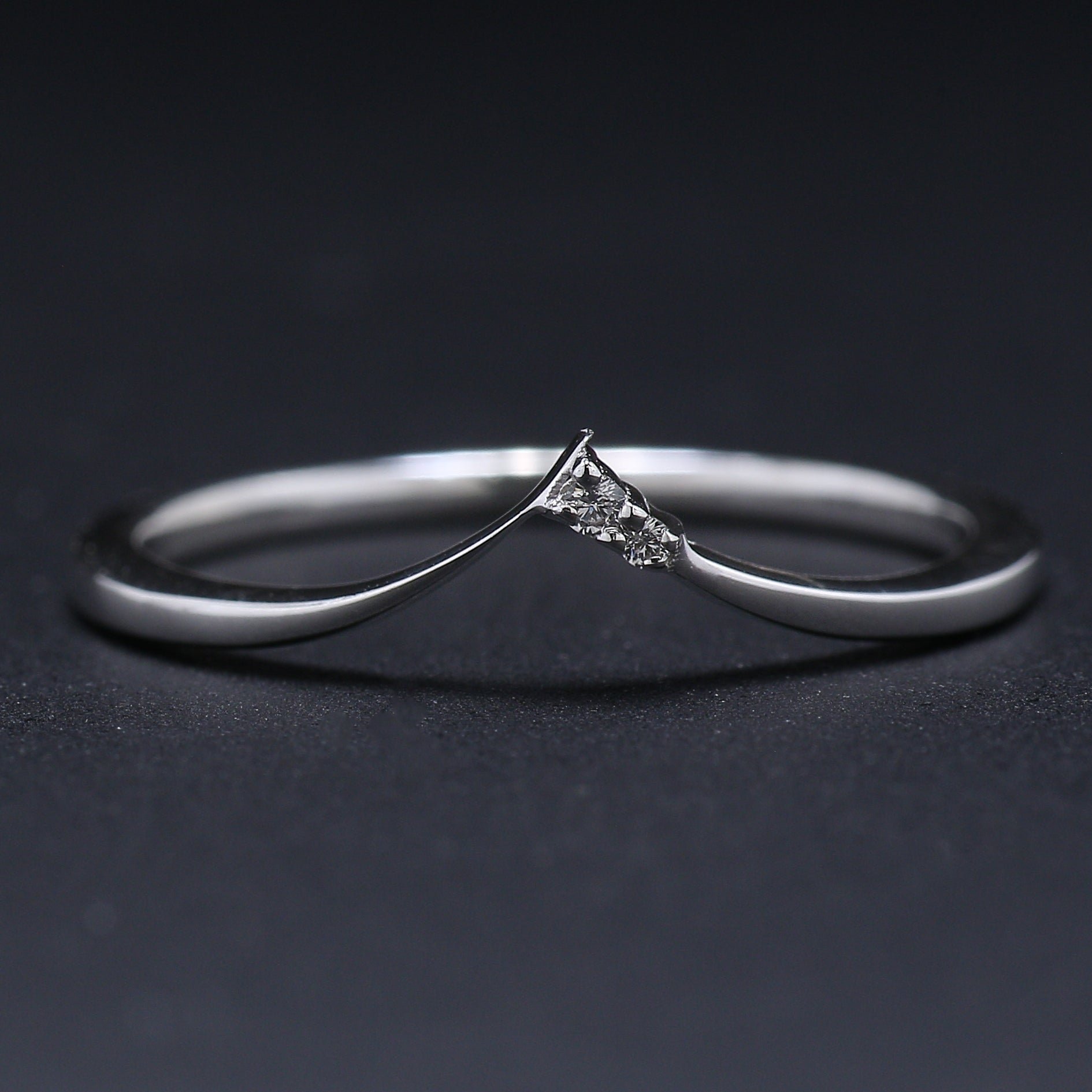 Rough White-F Color Diamond Ring 0.97 Ct 5.39 MM Crystal Rough Diamond Ring 14K Solid White Gold Silver Engagement Ring Gift For Her QL2470