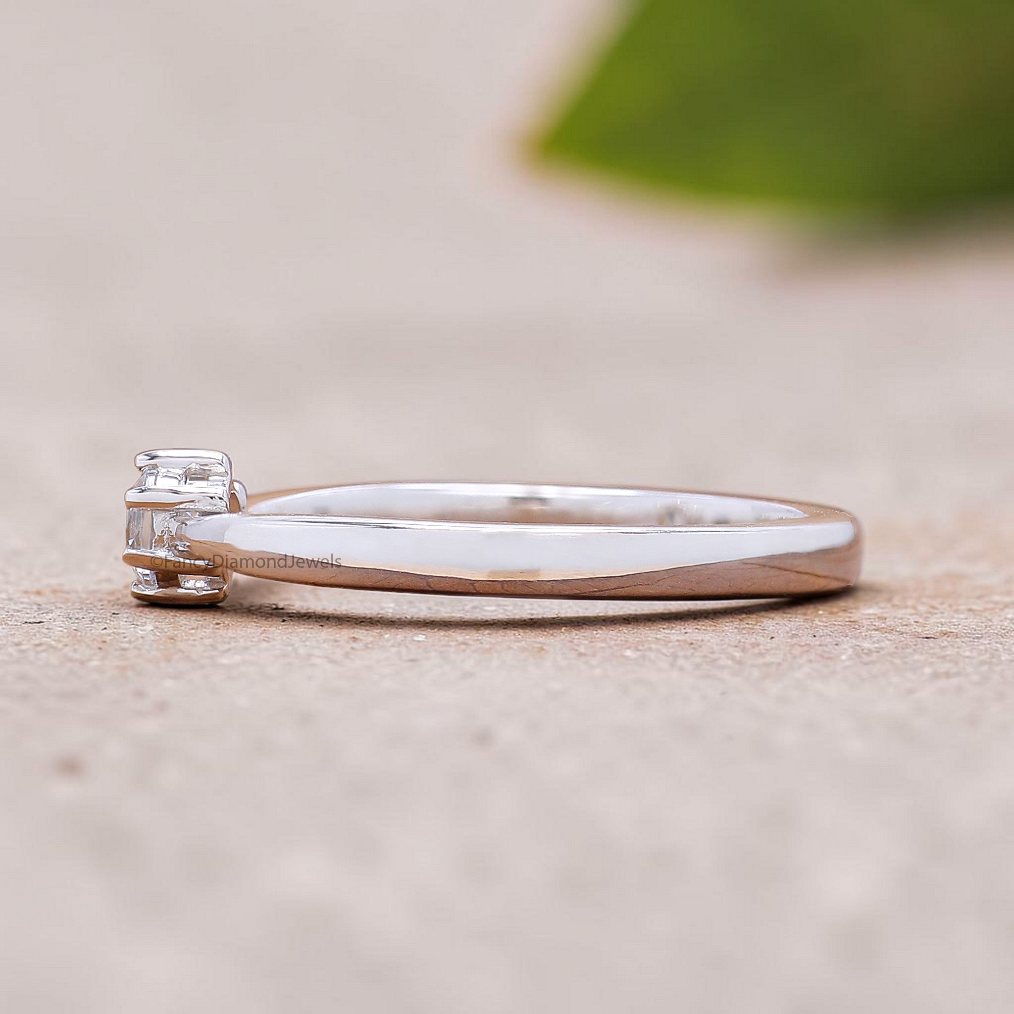 Minimalist Engagement Ring, Round Lab Grown Diamond Ring, 14K Solid Gold Solitaire Ring, Unique Wedding Ring, Anniversary Gift For Her FD565