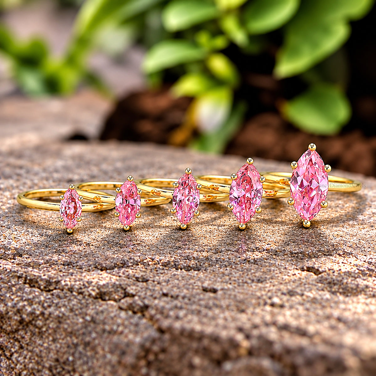Marquise Pink Tourmaline engagement ring 8mm 9mm 10mm 12mm 14mm stone ring Simulant Marquise Solitaire ring Silver ring Gift for her FD339