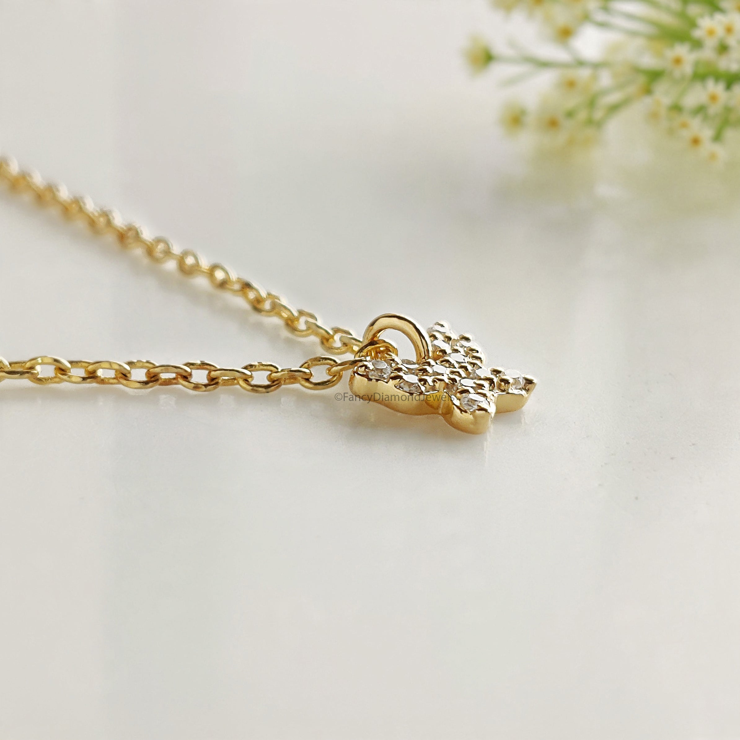 Dainty Crystal Butterfly Necklace Bridesmaid Jewelry Yellow Silver handmade jewelry Necklace Minimalist Jewelry Necklace With Chain FD525