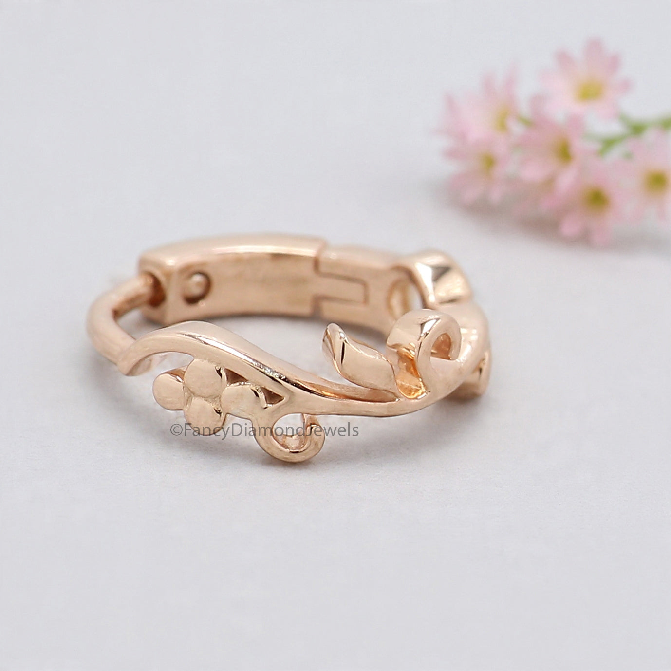 Dainty Nose Hoop Unique Jewelry Silver Nose Ring Silver Leaf Nose Ring Nose Piercing Boho Nose Hoop Nature Jewelry Pierced Nose FD488