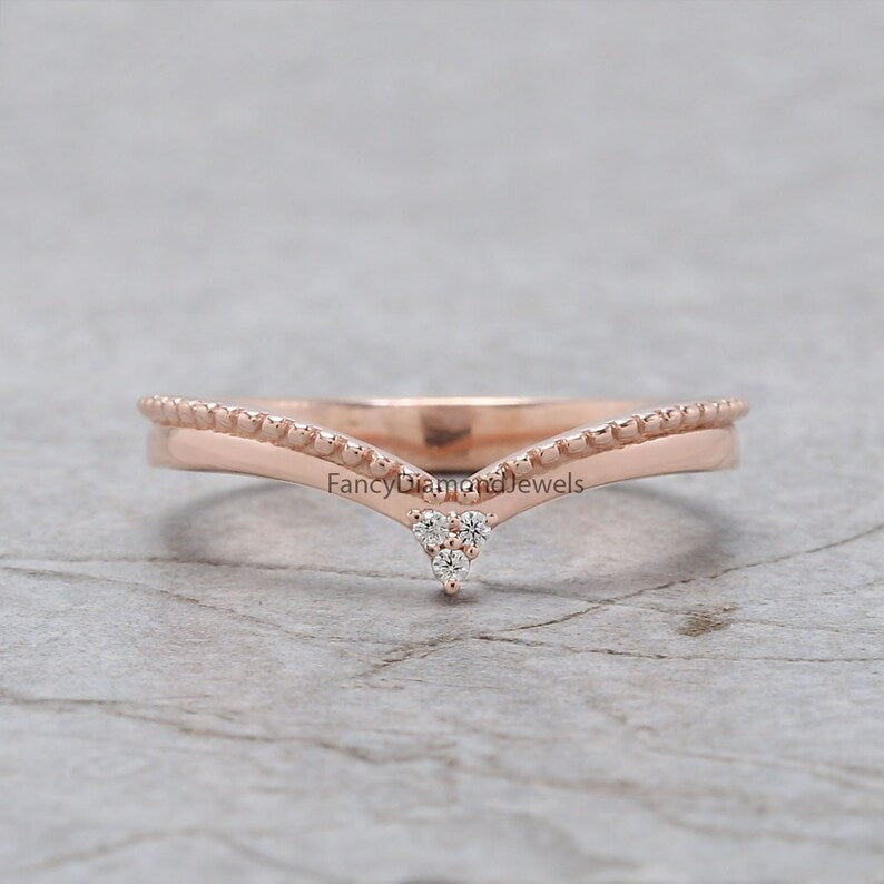 1.02 Ct Natural Round Shape Salt And Pepper Diamond Ring 6.10 MM Round Cut Diamond Ring 14K Solid Rose Gold Silver Engagement Ring QN1453