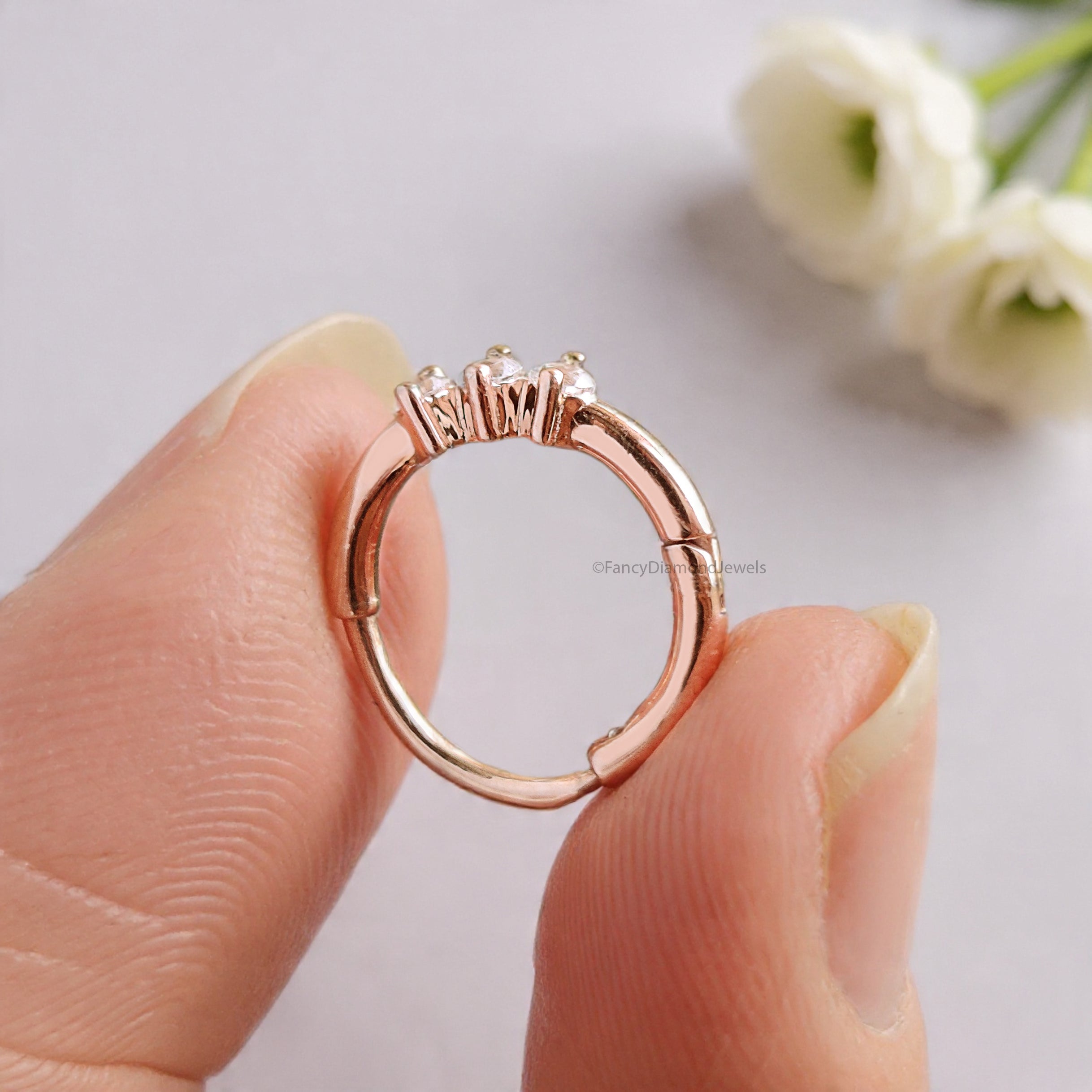 Nose Ring Nose Studs Natural Diamond Nose Ring Nose Ring Hoop Nose Stud Rose Gold Nose Ring Gold Nose Ring Diamond Nose Stud Hoop FD485