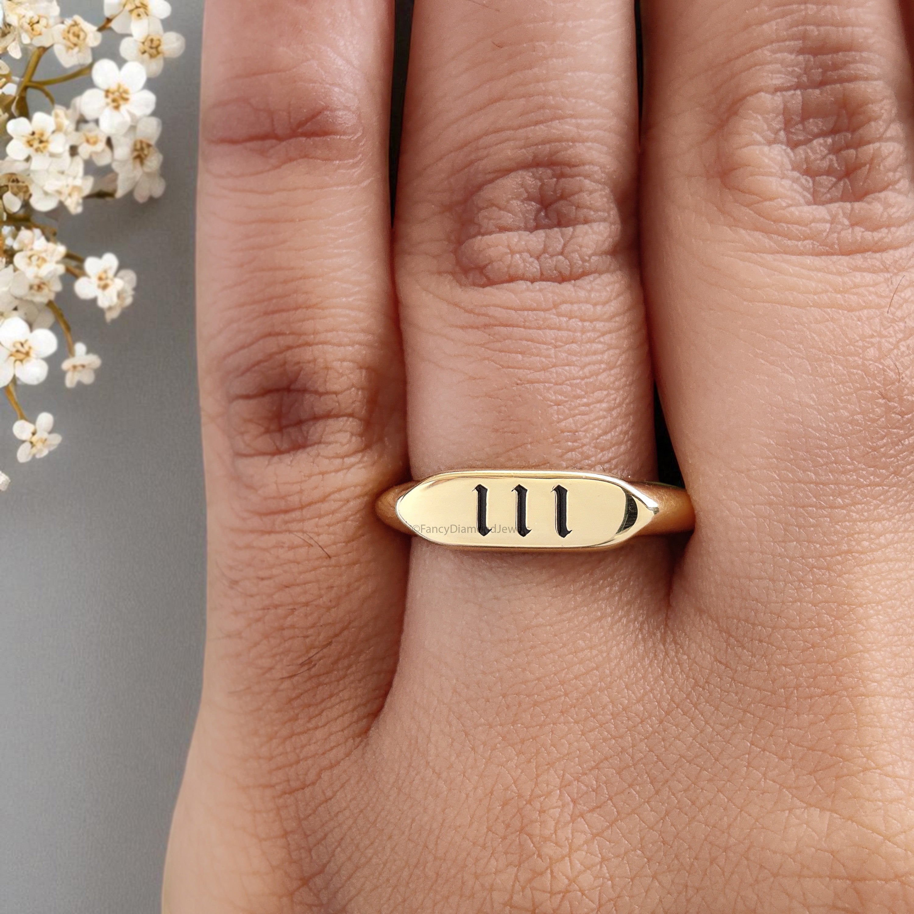 Personalized Angel Numbers Ring with Free Numerology Reading Report Synchronicity Compatibility Custom Lucky Number Gold Silver Ring FD396