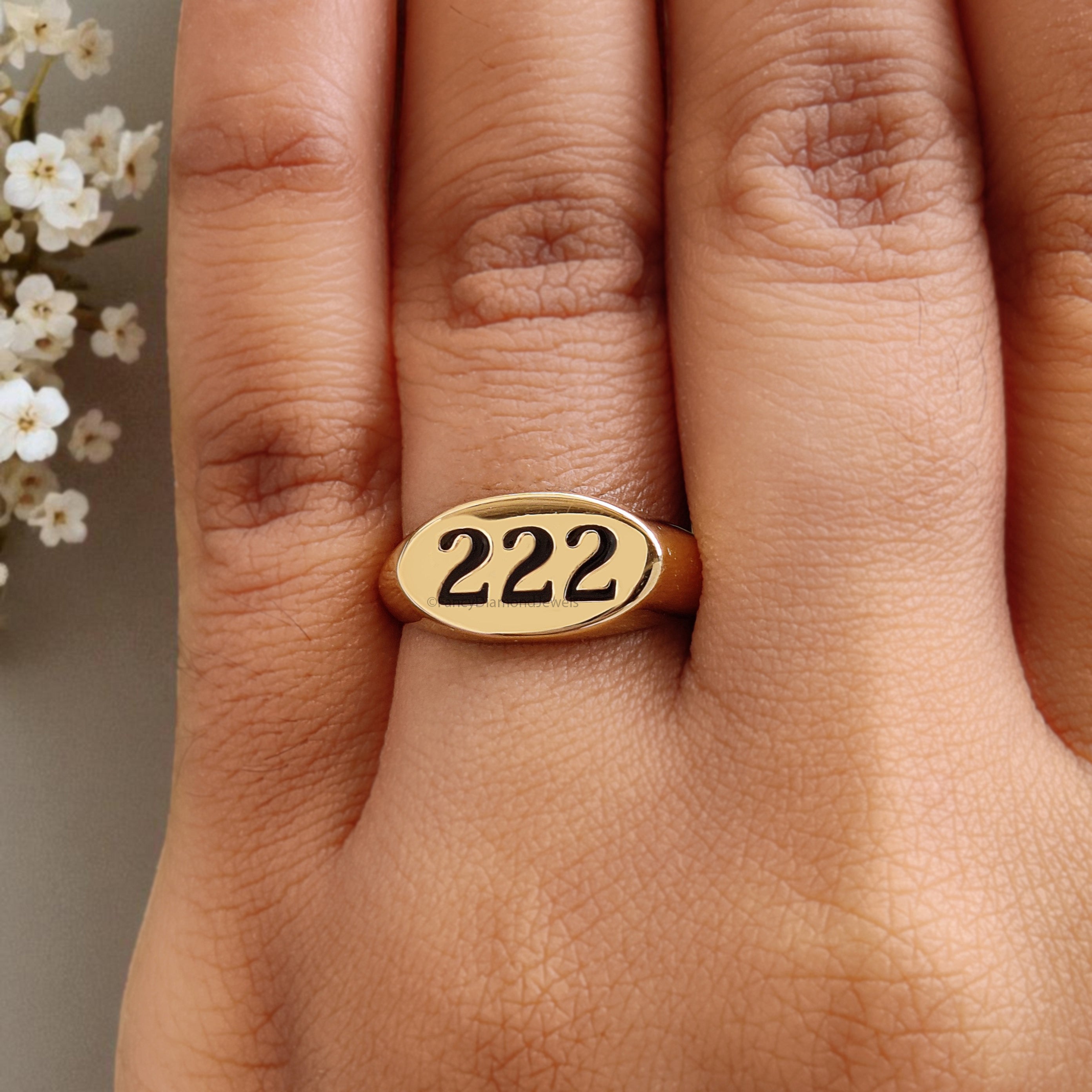 Angel Number 111 777 888 Gold Ring with Free Numerology Reading Report Lo Shu Grid Name Compatibility Custom Lucky Number Silver Ring FD405