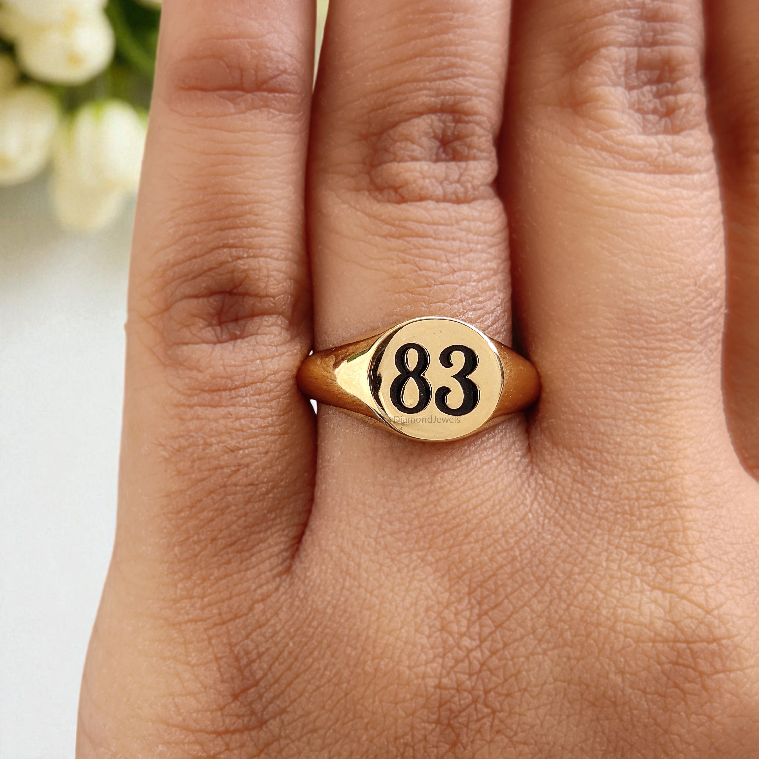 Lucky Number Custom Number Signet Ring with Free Numerology Reading Report Lo Shu Grid Name Compatibility Silver Ring Unisex Ring FD411
