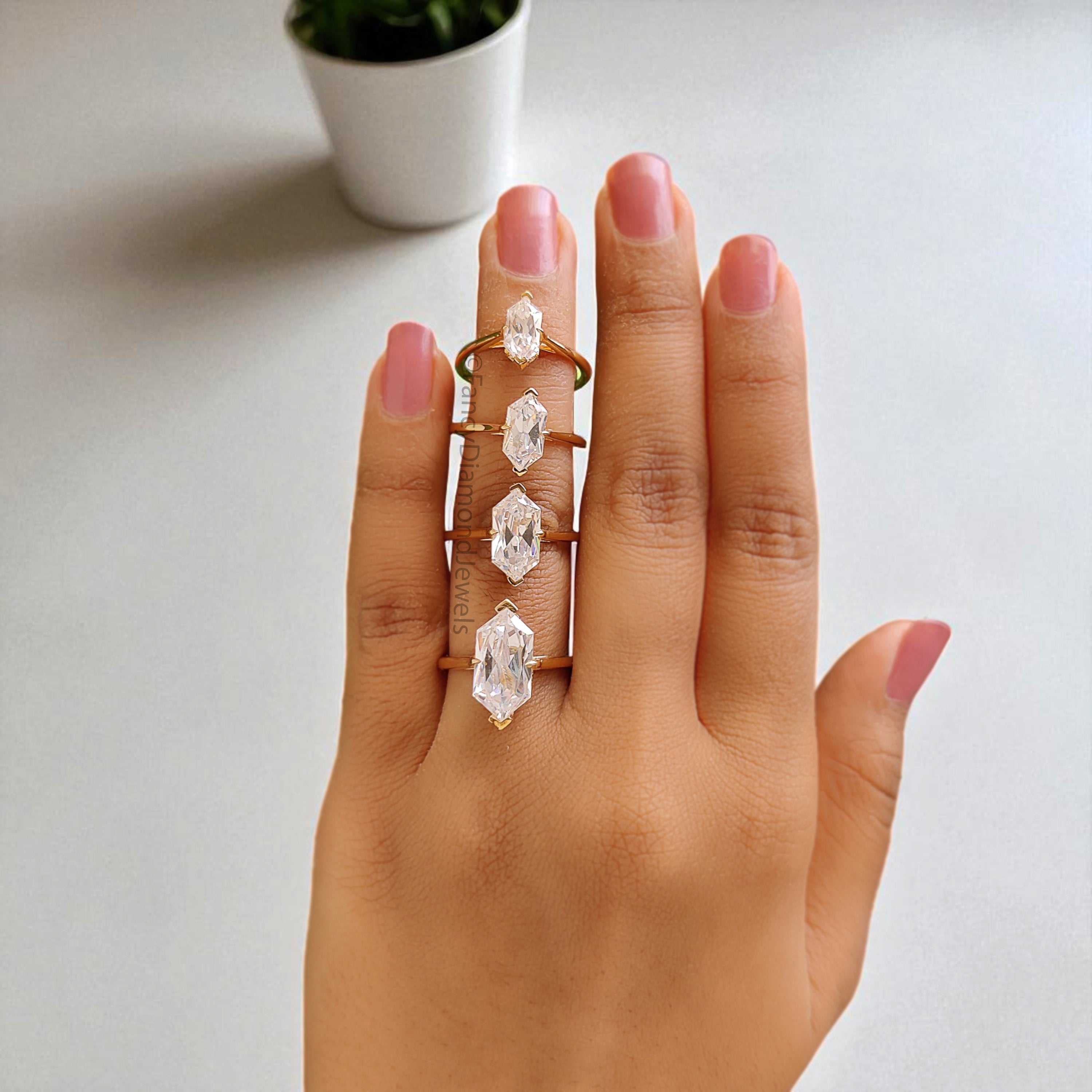 Dutch Marquise Cut engagement ring 9mm 10mm 12mm 14mm stone ring Silver Simulated ring Marquise Diamond Hidden Halo ring Gift for her FD413