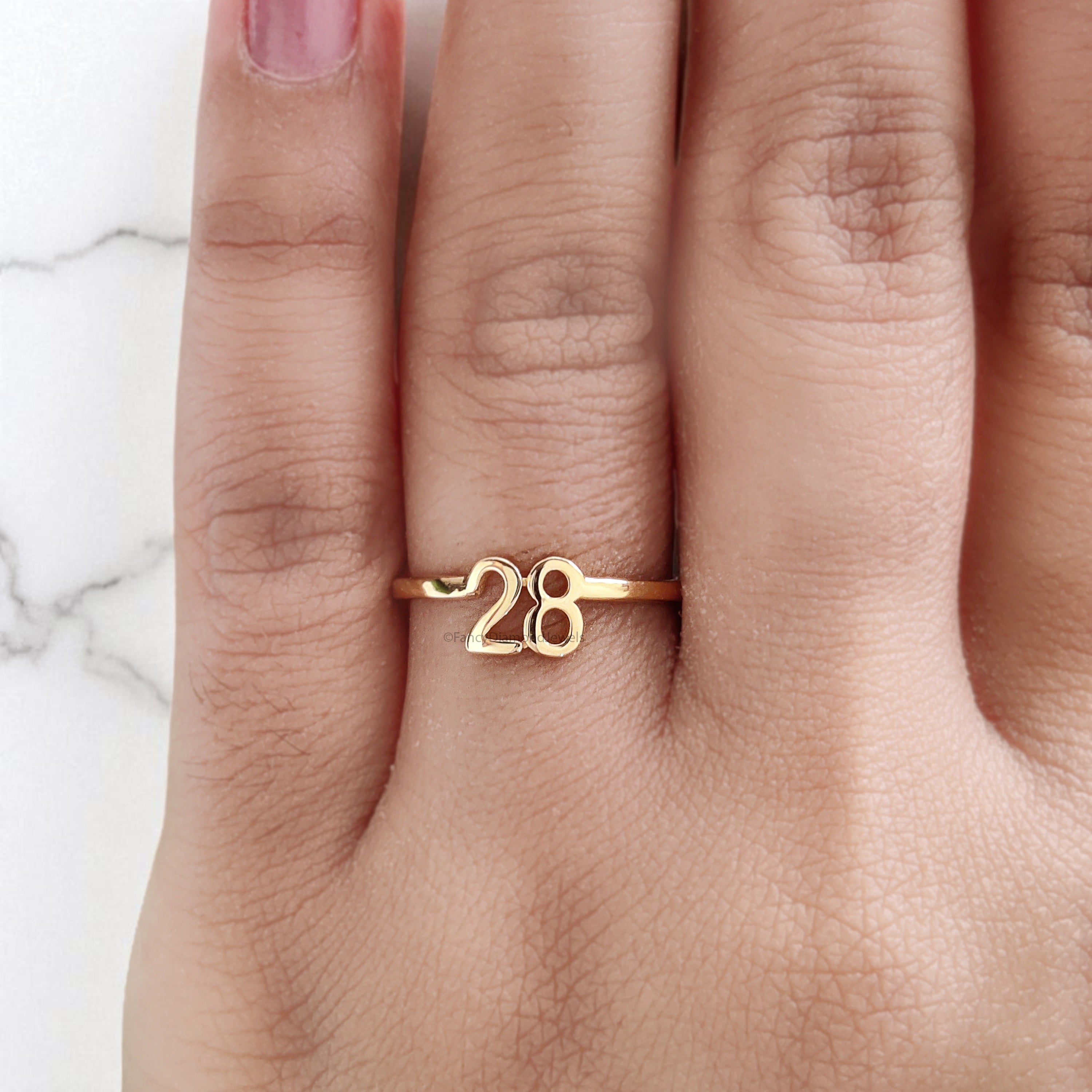 Angel Number Ring with Free Numerology Reading Report Lo Shu Grid Name Compatibility Custom Lucky Number Gold Ring Silver Ring FD409