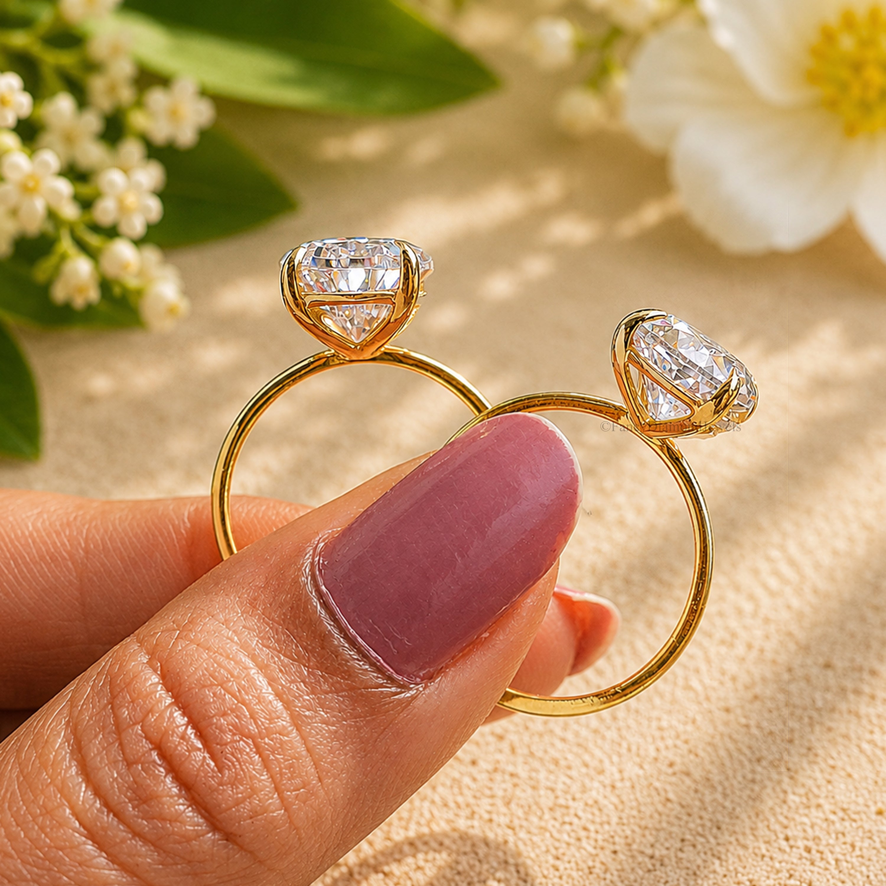 Pear Engagement Ring Lab Created Simulant Solitaire Silver Teardrop Diamond Travel Promise Moissanite Style Wedding Anniversary Gift FD186
