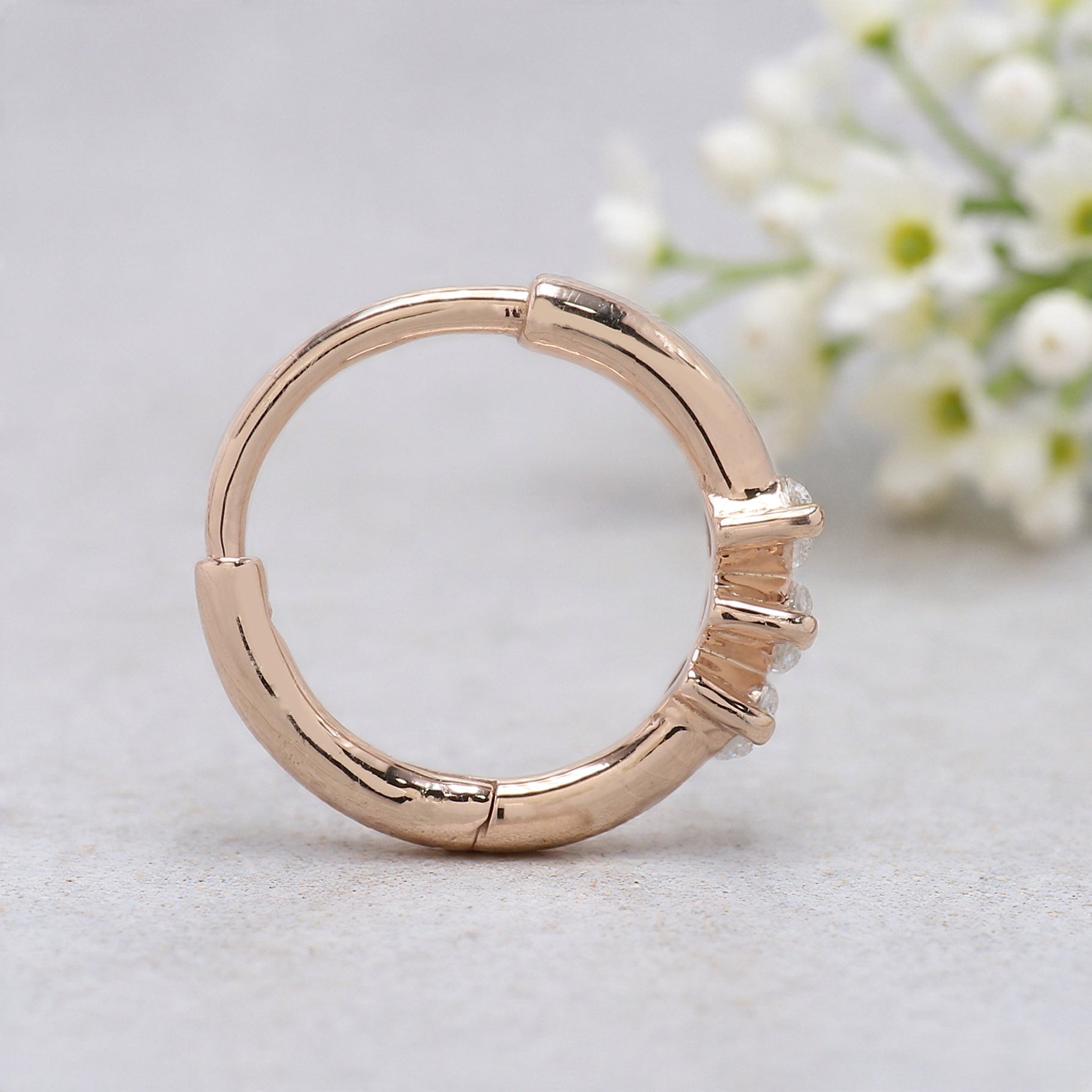 Nose Ring Nose Studs Natural Diamond Nose Ring Nose Ring Hoop Nose Stud Rose Gold Nose Ring Gold Nose Ring Diamond Nose Stud Hoop FD485