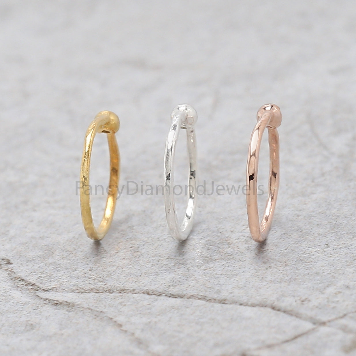 Nose Ring, Studs, Hoop Ring, Nose Ring Hoop, Nose Stud, Rose Gold Nose Ring, Gold Nose Ring, Plain Nose Stud, Plain Nose Ring, KD1172
