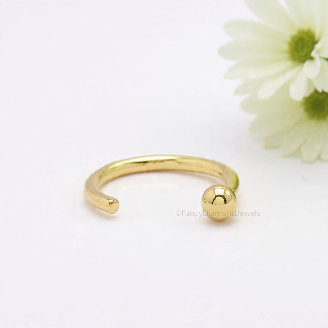 Nose Ring Hoop Tragus Hoop Helix Hoop Small Tiny Nose Ring Simply Sweet Nose Ring Rose Gold Sterling Silver Nose Stud FD489