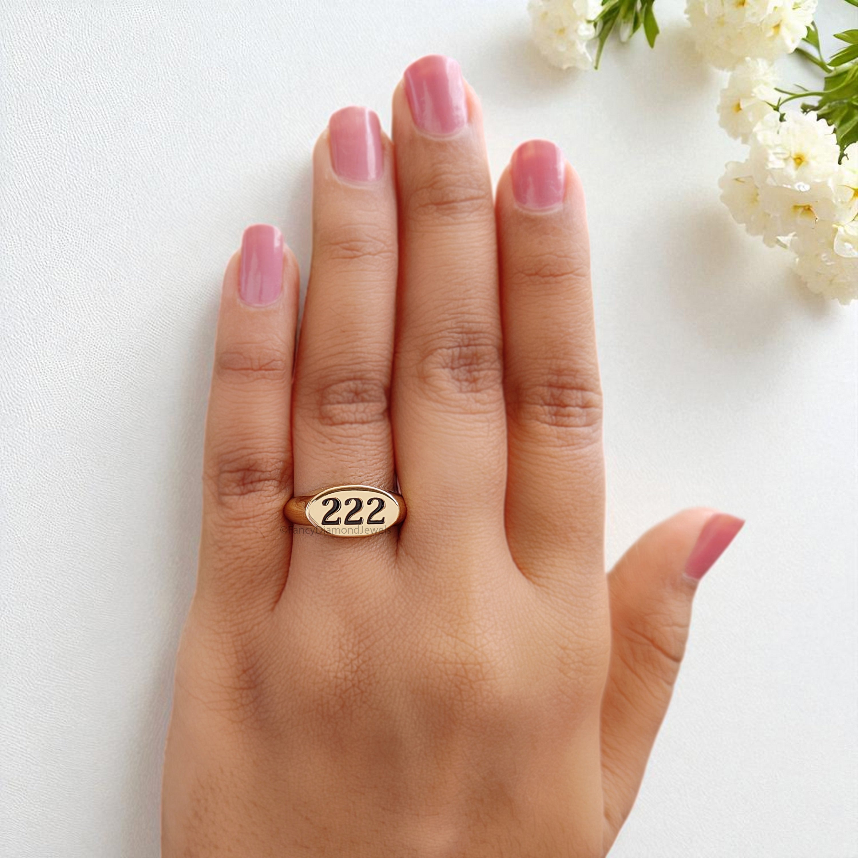 Angel Number 111 777 888 Gold Ring with Free Numerology Reading Report Lo Shu Grid Name Compatibility Custom Lucky Number Silver Ring FD405