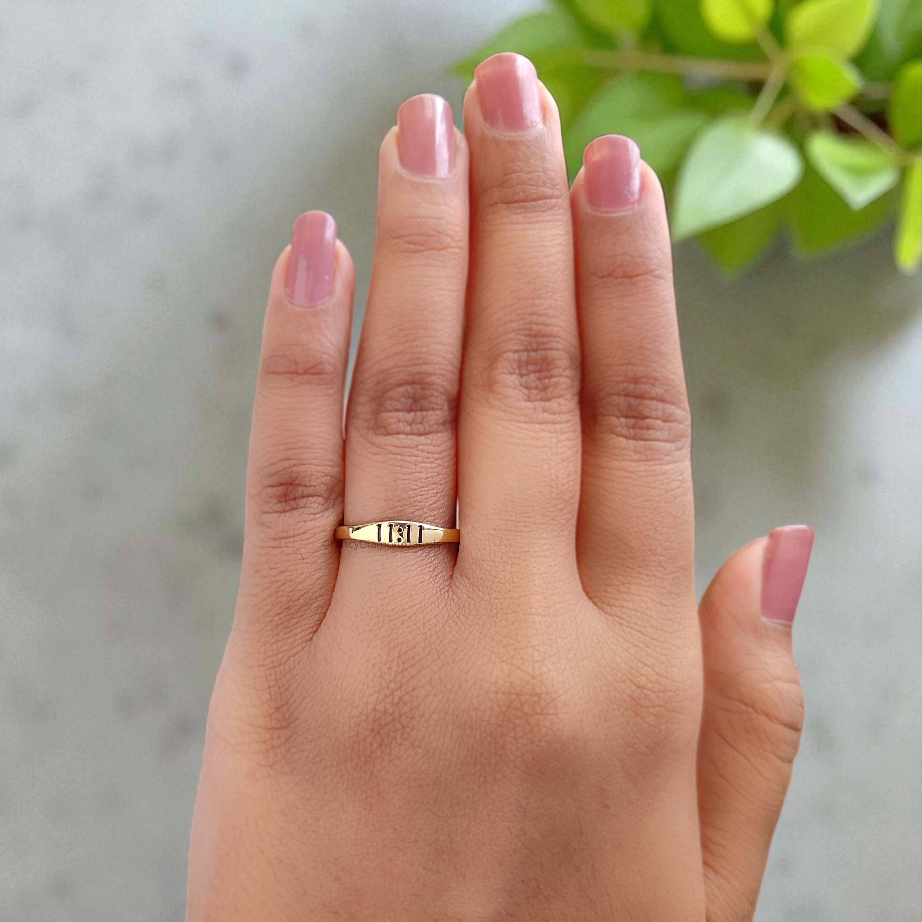 11:11 Signet Ring Angel Numbers Ring Make a wish Ring Numerology Reading Report Compatibility Custom Lucky Number Gold Silver Ring FD397