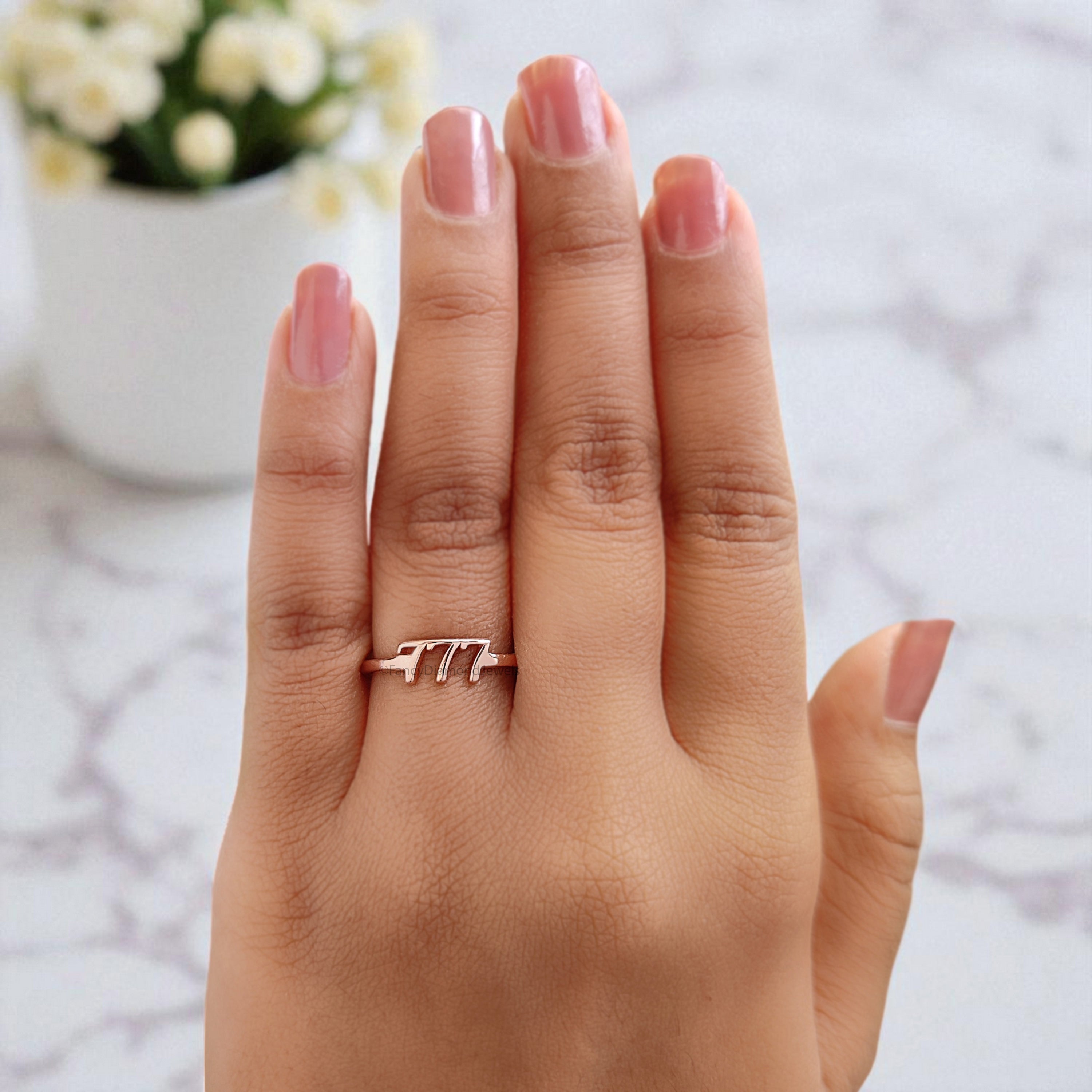Angel Number Ring with Free Numerology Reading Report Lo Shu Grid Name Compatibility Custom Lucky Number 111 777 888 Gold Silver Ring FD394