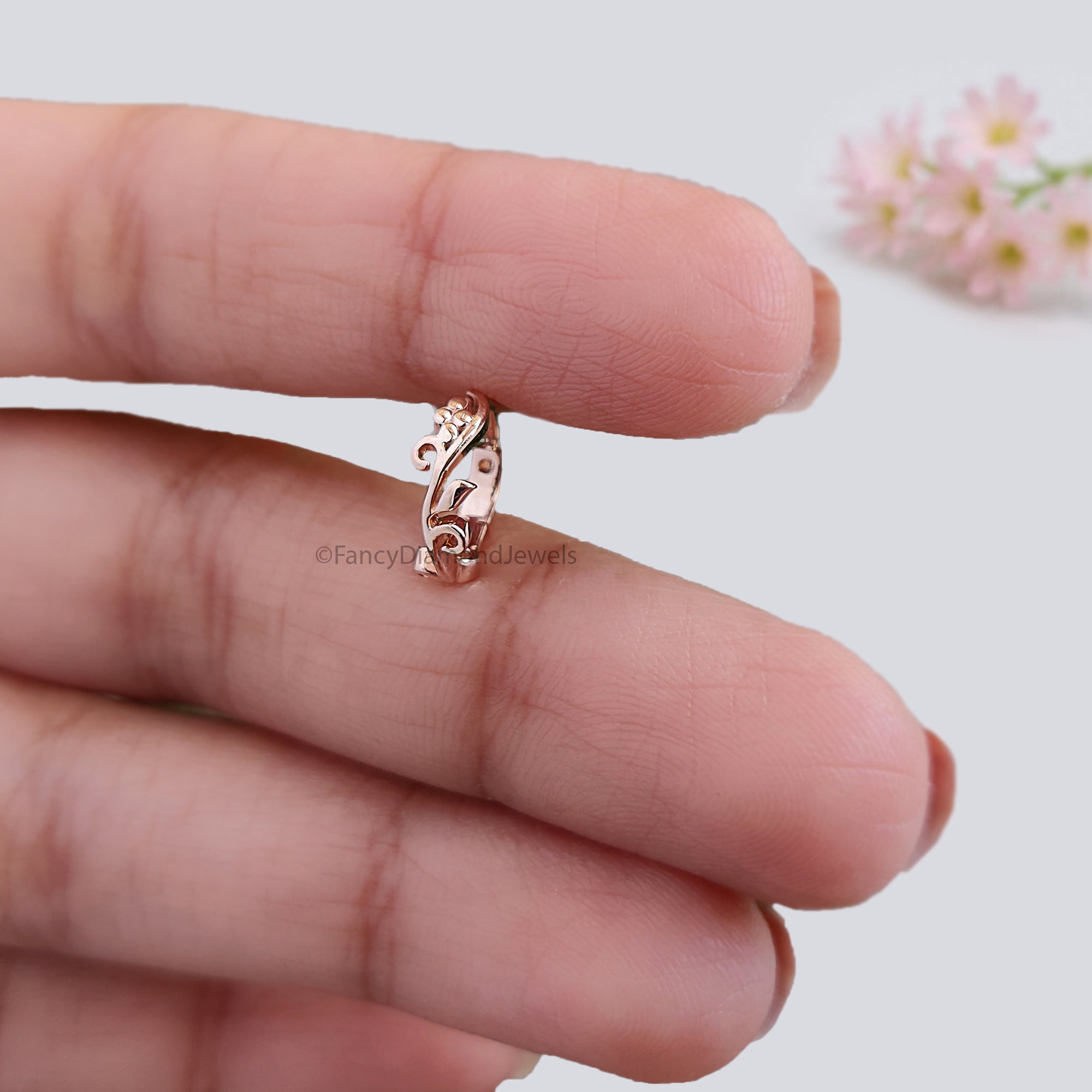 Dainty Nose Hoop Unique Jewelry Silver Nose Ring Silver Leaf Nose Ring Nose Piercing Boho Nose Hoop Nature Jewelry Pierced Nose FD488