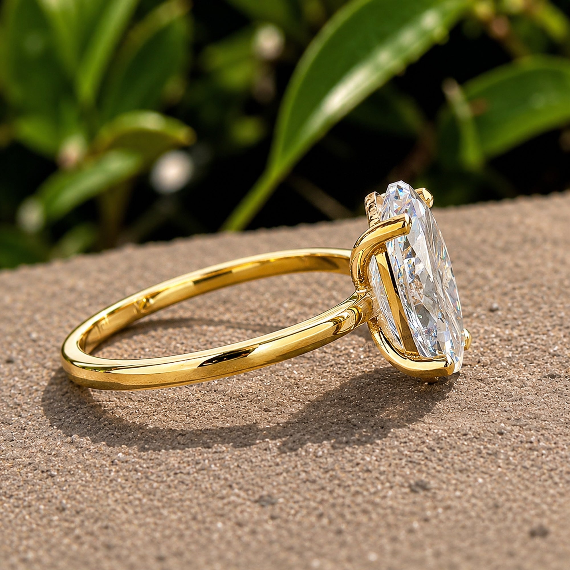 Marquise Cut engagement ring 8mm 9mm 10mm 12mm 14mm stone ring Silver Promise ring Marquise Cut Diamond Solitaire ring Gift for her FD281