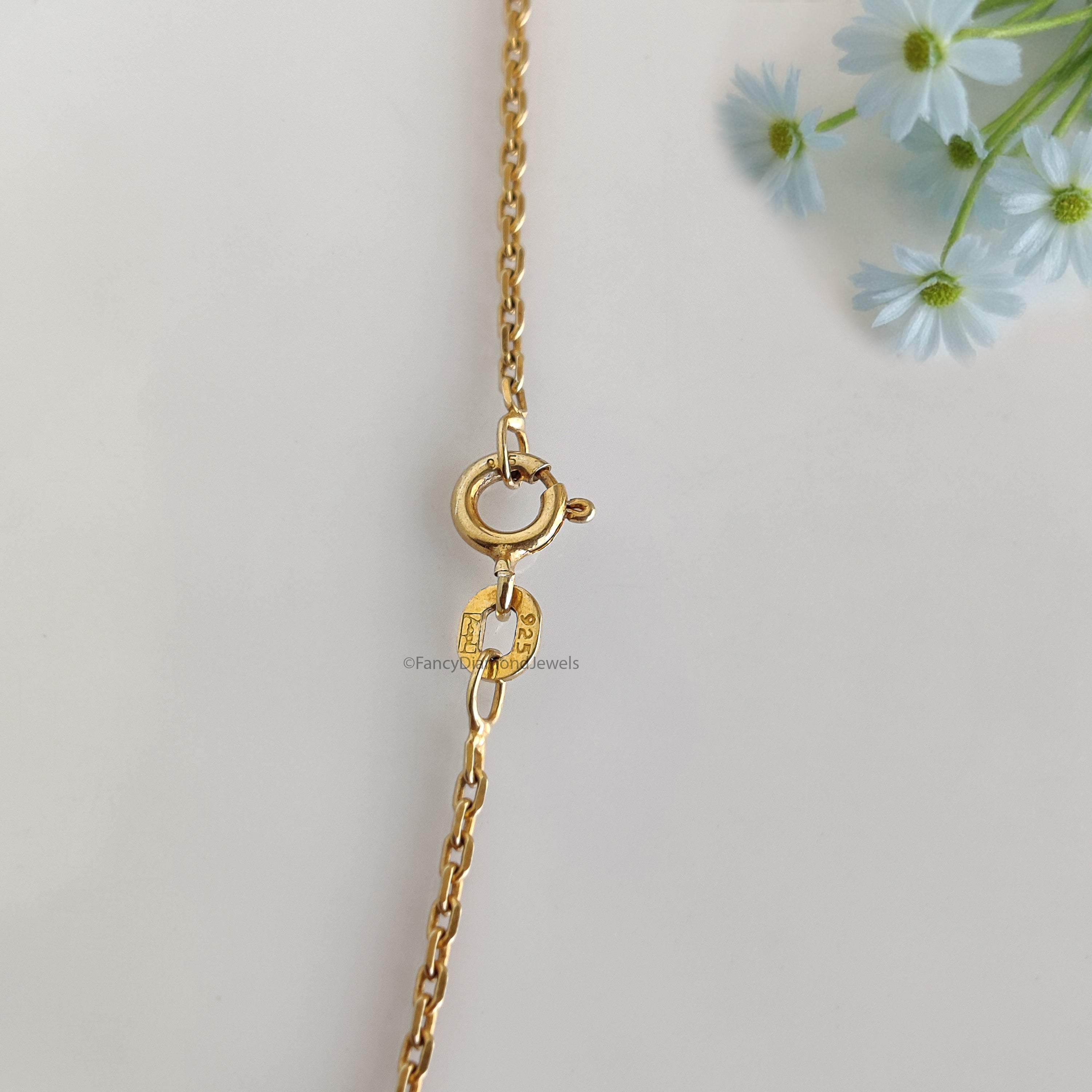 Moissanite Leaf Pendant Necklace in Gold | Round Brilliant Cut Diamond Look | Nature-Inspired Jewelry Gift Minimalist Wedding Jewelry KD946