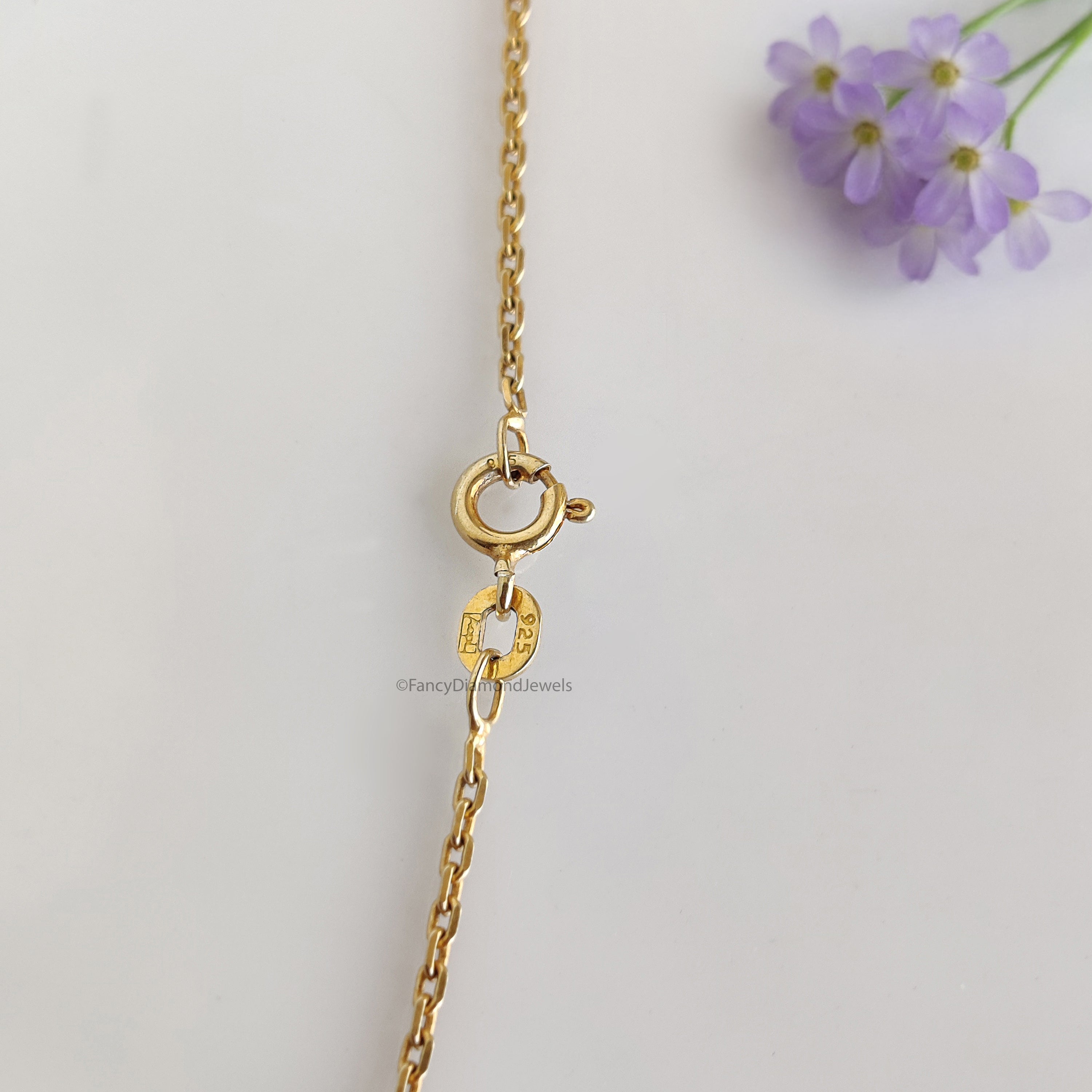 Round Brilliant Cut Moissanite Diamond Pendant Unique Diamond Pendant Round Brilliant Cut Diamond Pendant Dangling Diamond Pendant KD1003