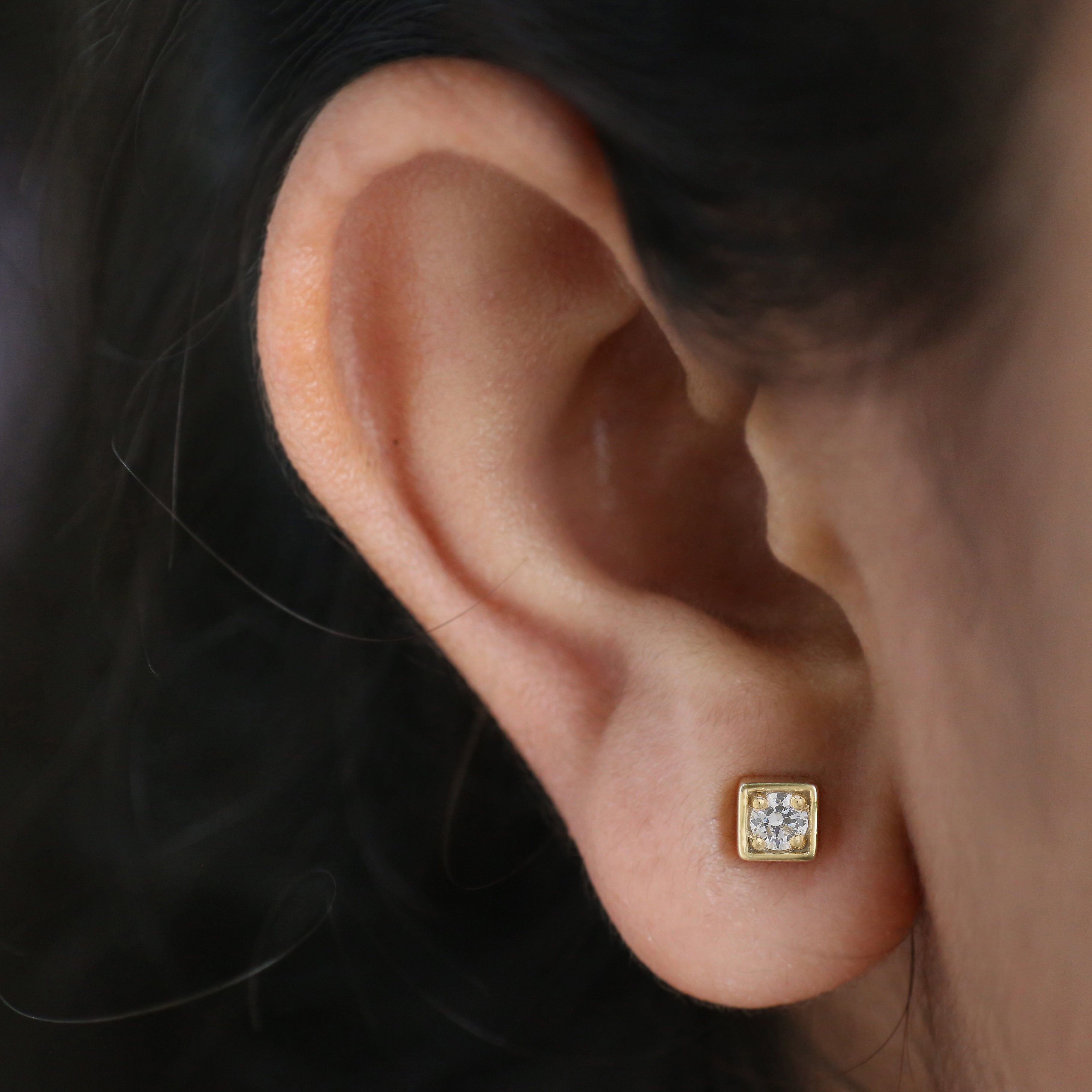 0.75 Ct Round White Diamond Earring Round Brilliant Shape Earring Prong Earring Engagement Earring Earlobe Earrings Gift For Her KD1001