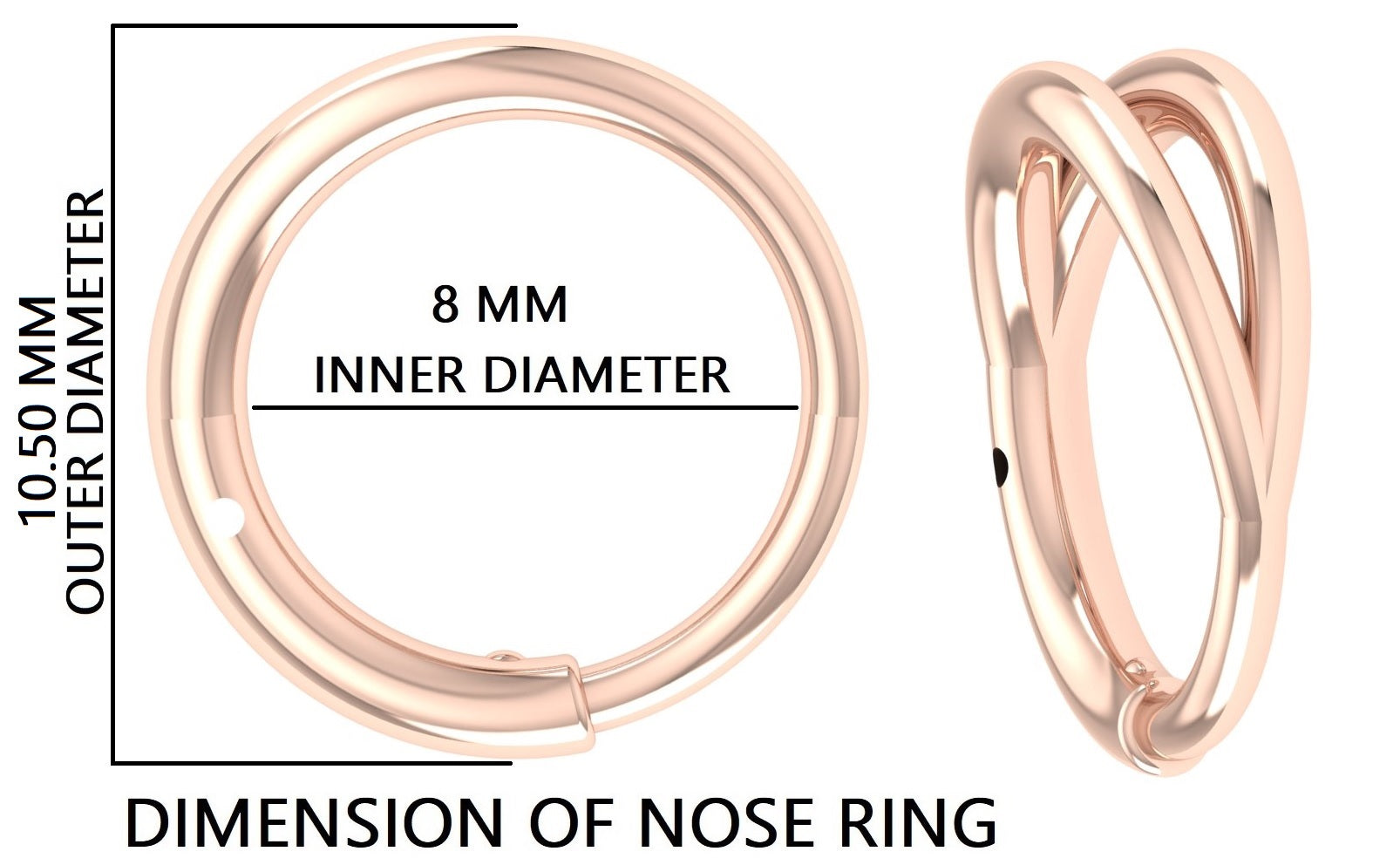 Plain Nose Stud Nose Ring Studs Hoop Ring Nose Ring Hoop Nose Stud Rose Gold Nose Ring Gold Nose Ring Plain Nose Ring FD491