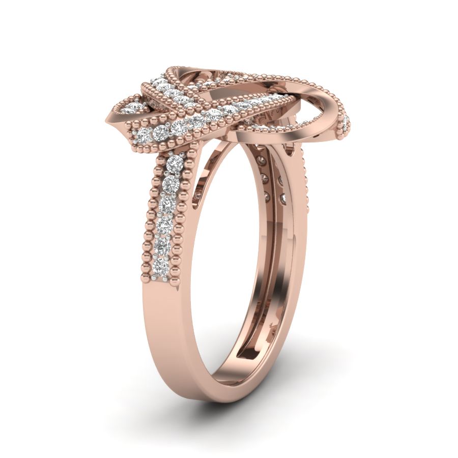 0.37 TW Unique Ring Prong Set Ring Round Cut Lab Grown Diamond Ring Wedding ring Bridal Ring Engagement ring PR329