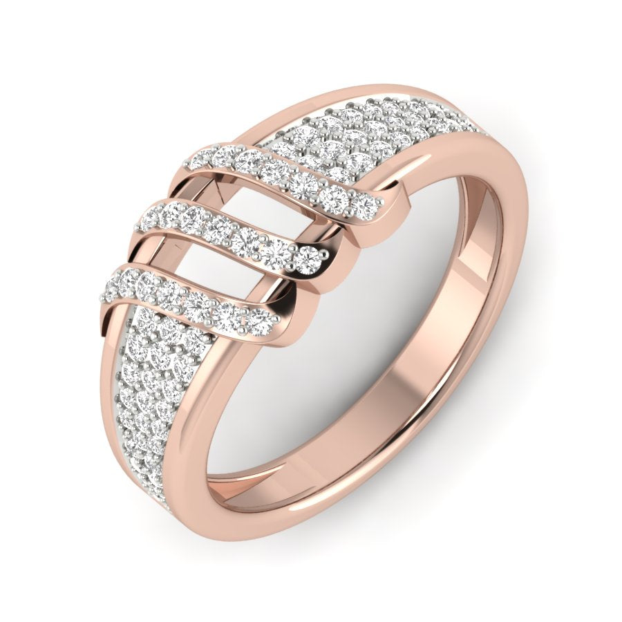0.39 TW Unique Ring Prong Set Ring Round Cut Lab Grown Diamond Ring Wedding ring Bridal Ring Engagement ring PR369