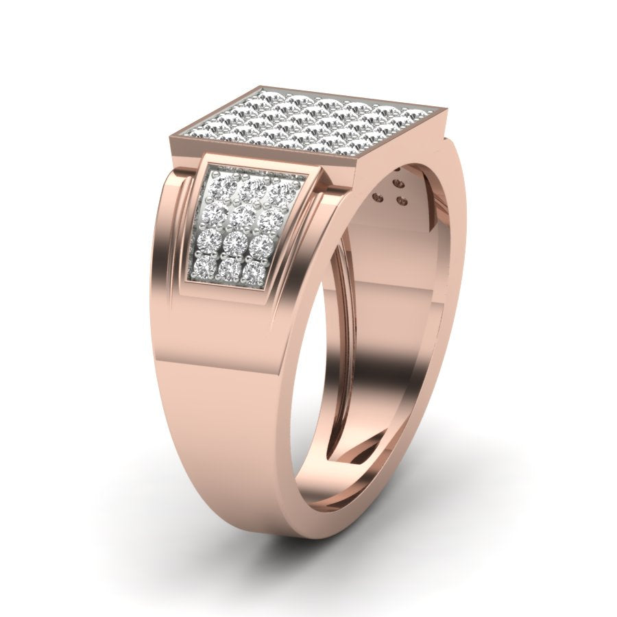 Unique Design Ring 0.84 TW Round Cut Lab Grown Diamond Ring Engagement Ring Prong Setting Design Ring Wedding Ring PR432