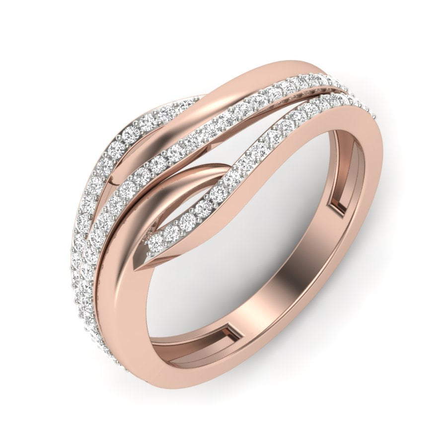 Unique Design Ring 0.33 TW Prong Set Ring With Round Cut Lab Grown Diamond Ring Wedding ring Bridal Ring Engagement ring PR442