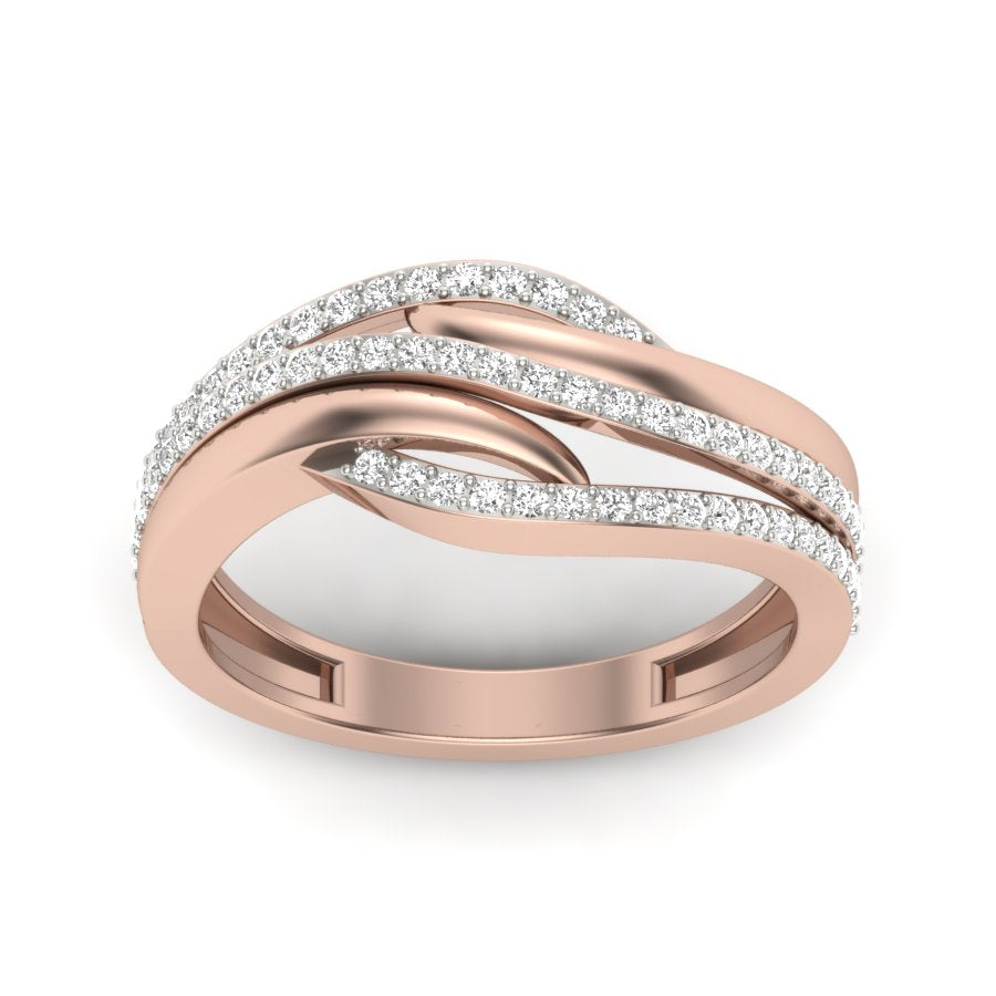 Unique Design Ring 0.33 TW Prong Set Ring With Round Cut Lab Grown Diamond Ring Wedding ring Bridal Ring Engagement ring PR442