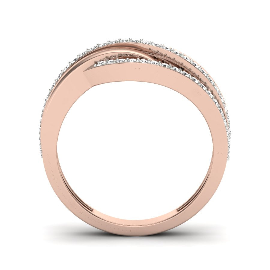 Unique Design Ring 0.33 TW Prong Set Ring With Round Cut Lab Grown Diamond Ring Wedding ring Bridal Ring Engagement ring PR442