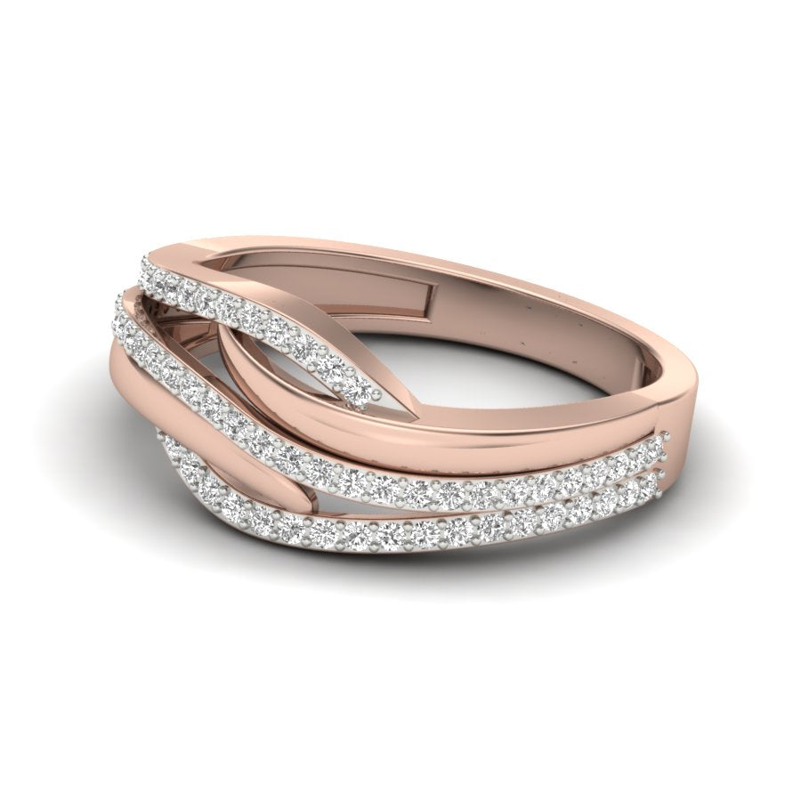 Unique Design Ring 0.33 TW Prong Set Ring With Round Cut Lab Grown Diamond Ring Wedding ring Bridal Ring Engagement ring PR442