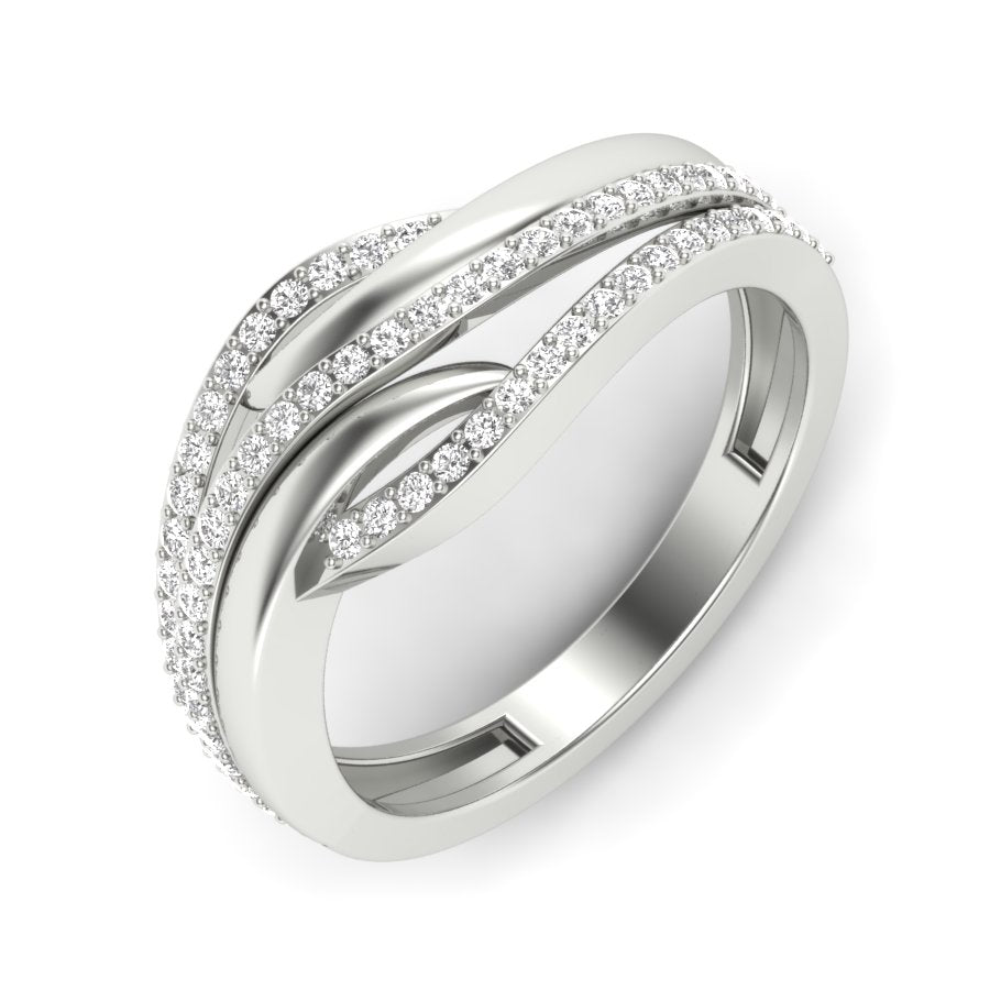 Unique Design Ring 0.33 TW Prong Set Ring With Round Cut Lab Grown Diamond Ring Wedding ring Bridal Ring Engagement ring PR442