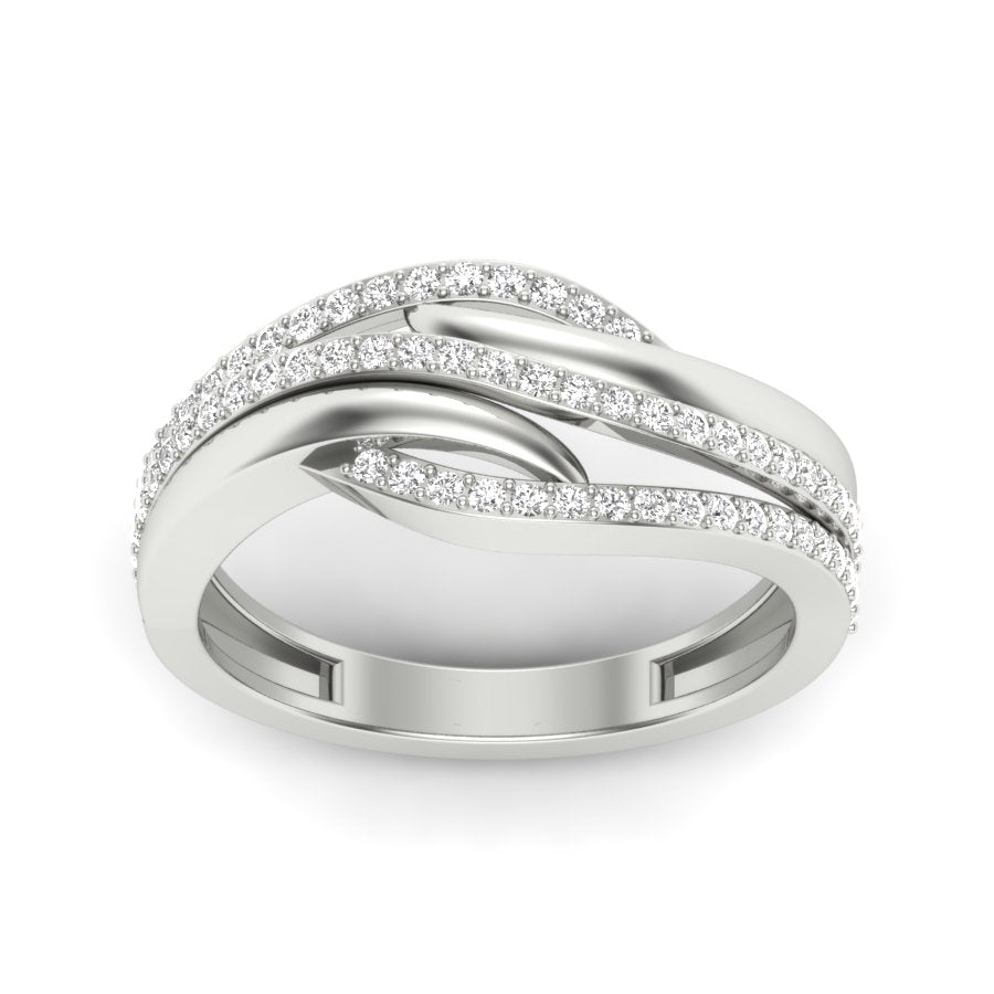 Unique Design Ring 0.33 TW Prong Set Ring With Round Cut Lab Grown Diamond Ring Wedding ring Bridal Ring Engagement ring PR442