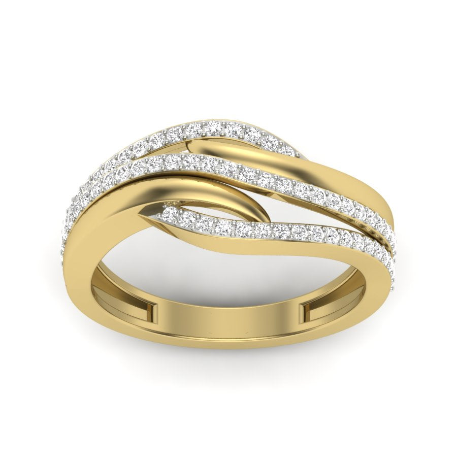 Unique Design Ring 0.33 TW Prong Set Ring With Round Cut Lab Grown Diamond Ring Wedding ring Bridal Ring Engagement ring PR442