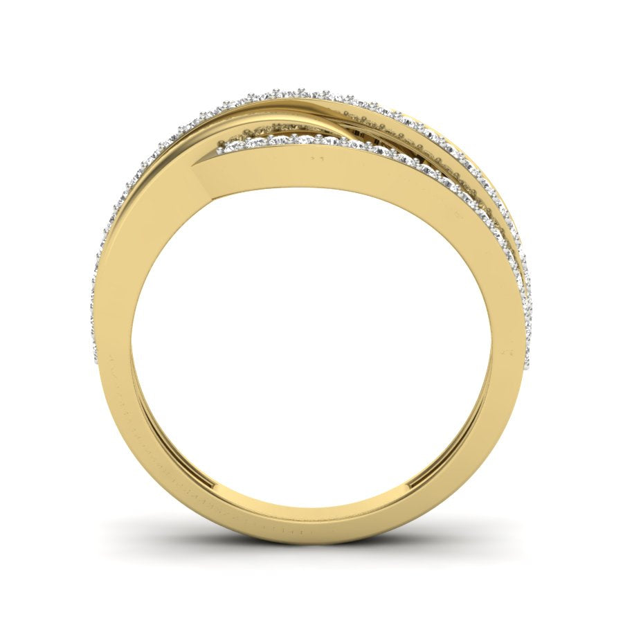 Unique Design Ring 0.33 TW Prong Set Ring With Round Cut Lab Grown Diamond Ring Wedding ring Bridal Ring Engagement ring PR442