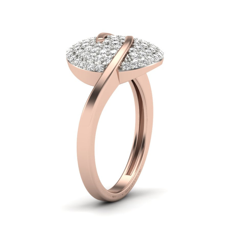 0.48 TW Beautiful Cocktail Style Round Cut Lab Grown Diamond Ring Engagement Ring Wedding Ring Prong Setting Ring PR456